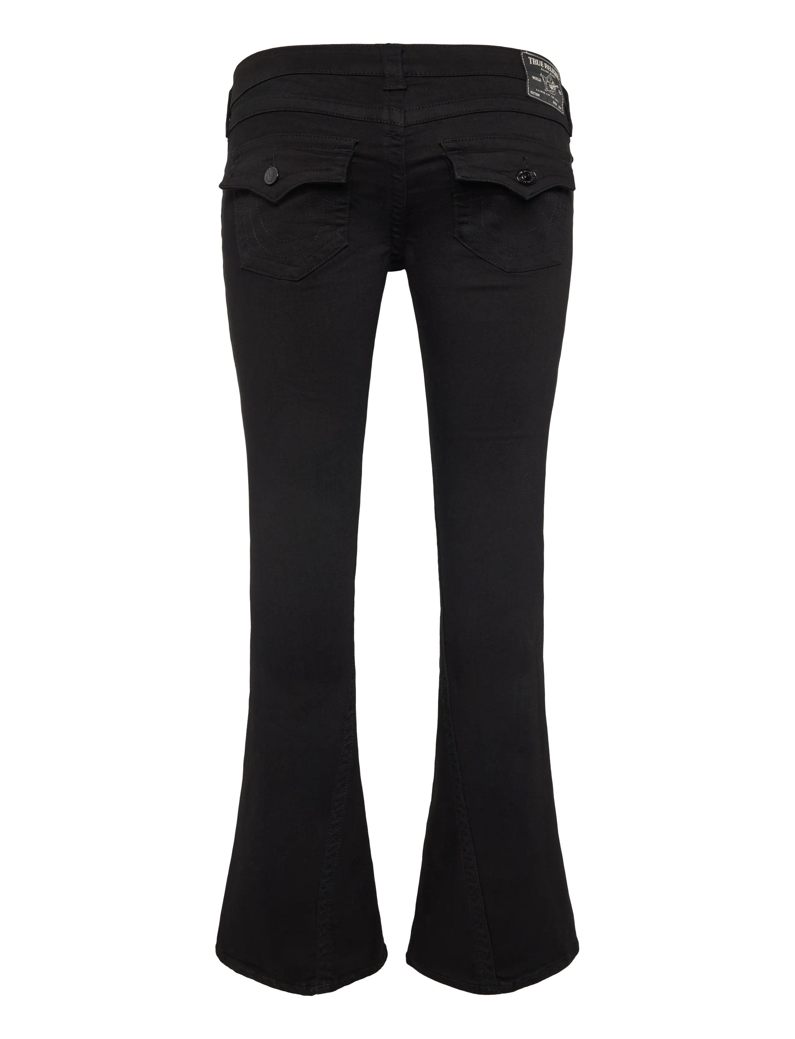 True Religion - JOEY LOW RISE FLARE - black body rinse - 1