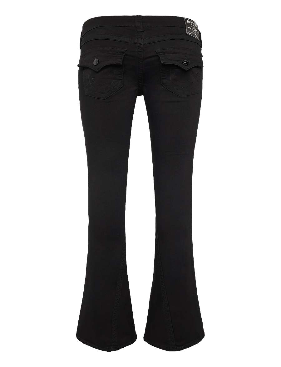 True Religion - JOEY LOW RISE FLARE - schlaghosen - black body rinse - 1