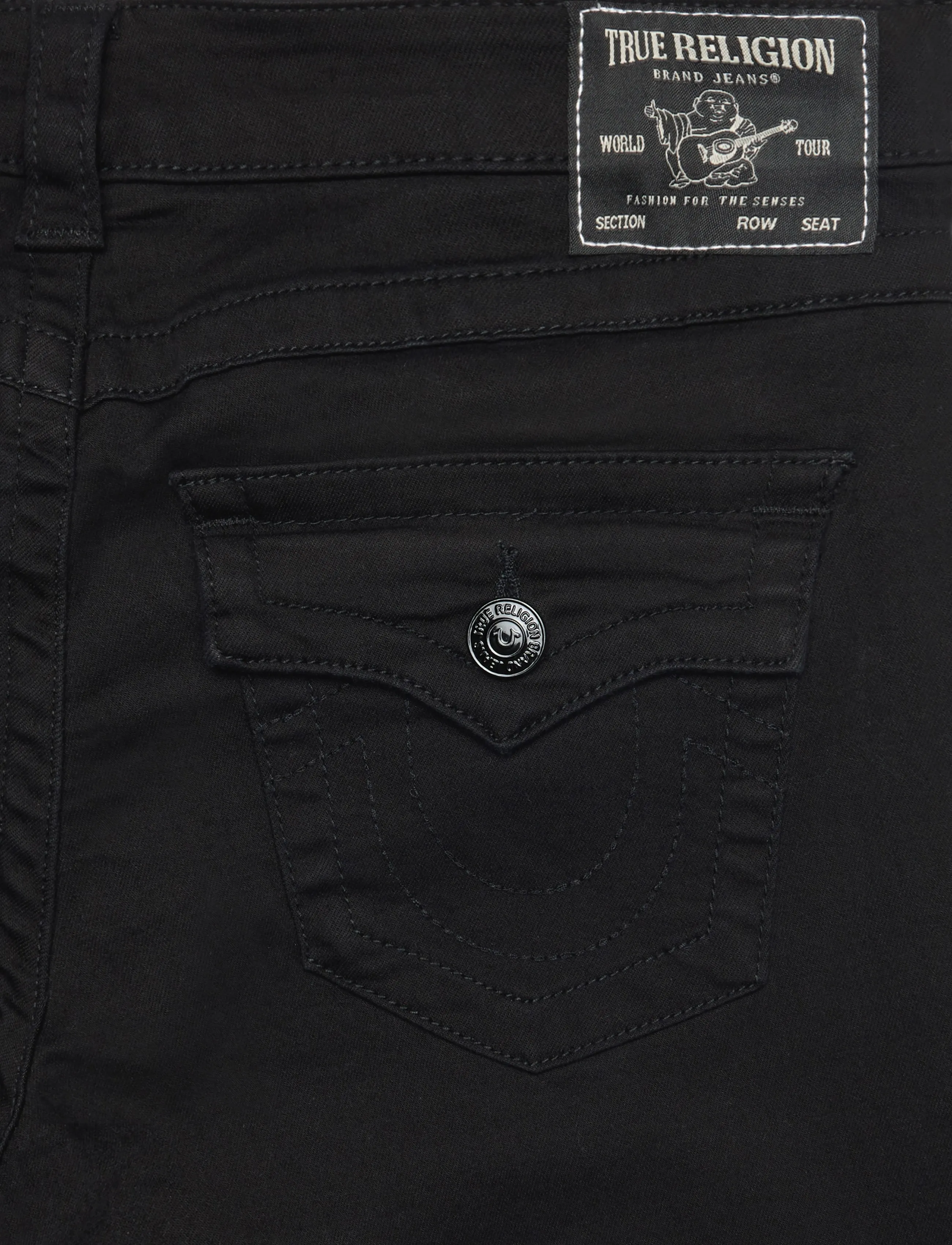 True Religion - JOEY LOW RISE FLARE - black body rinse - 4