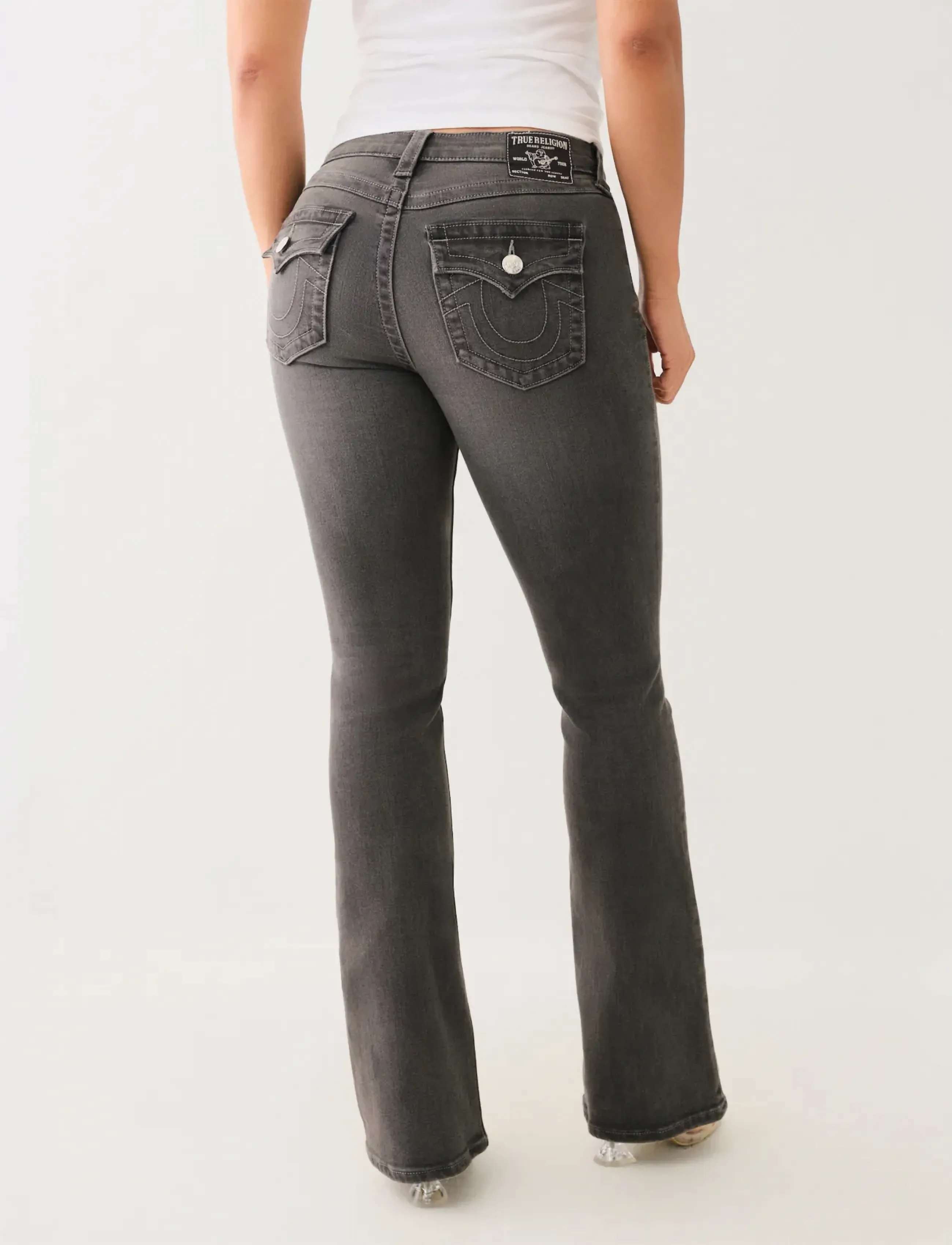 True Religion - BECCA MR BOOT - alt laienevad teksad - charcoal - 5