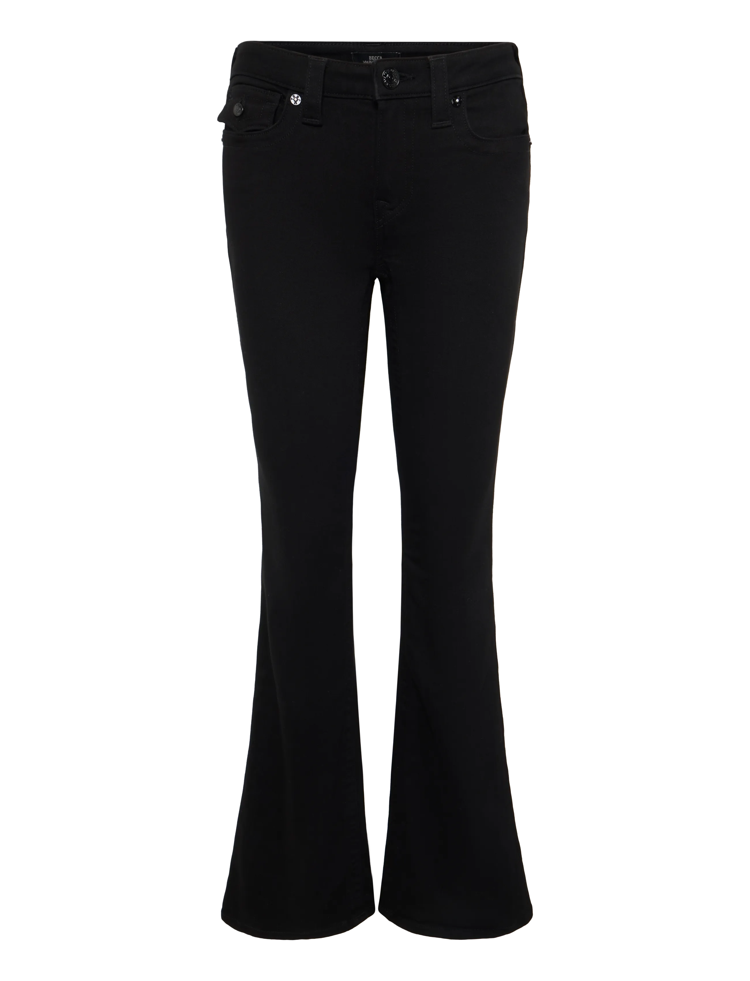 True Religion BECCA MR BOOTCUT - Kläder - BODY RINSE BLACK / black