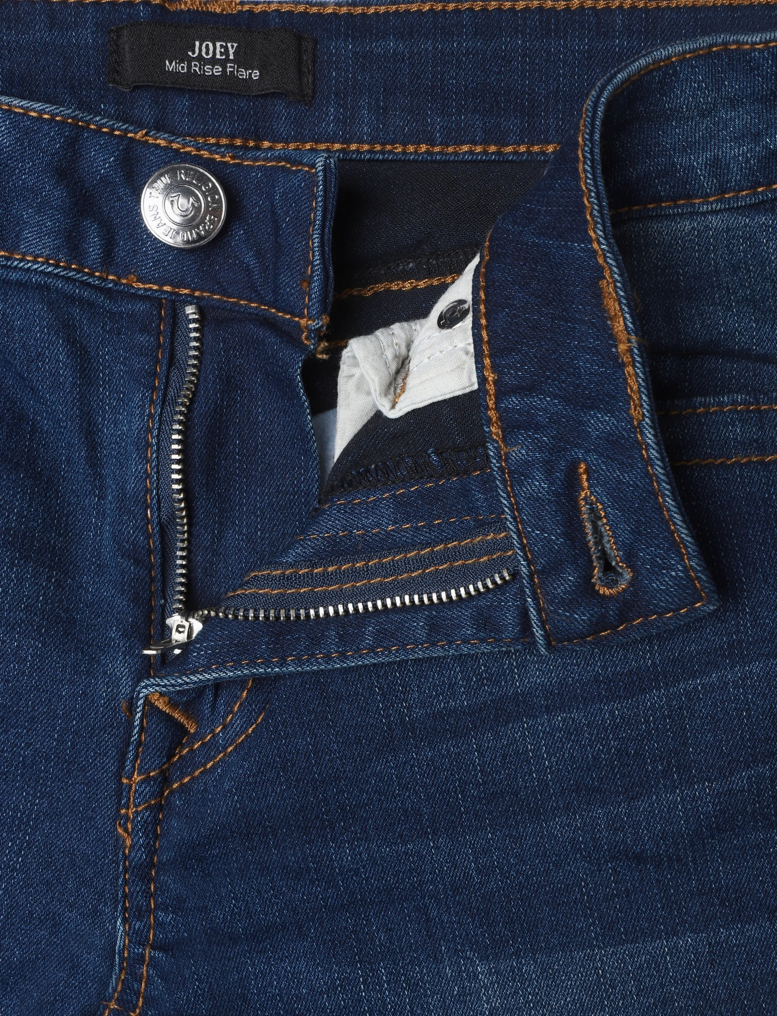 True Religion - JOEY MID RISE FLARE FLAP - inidgo upgrade - 3