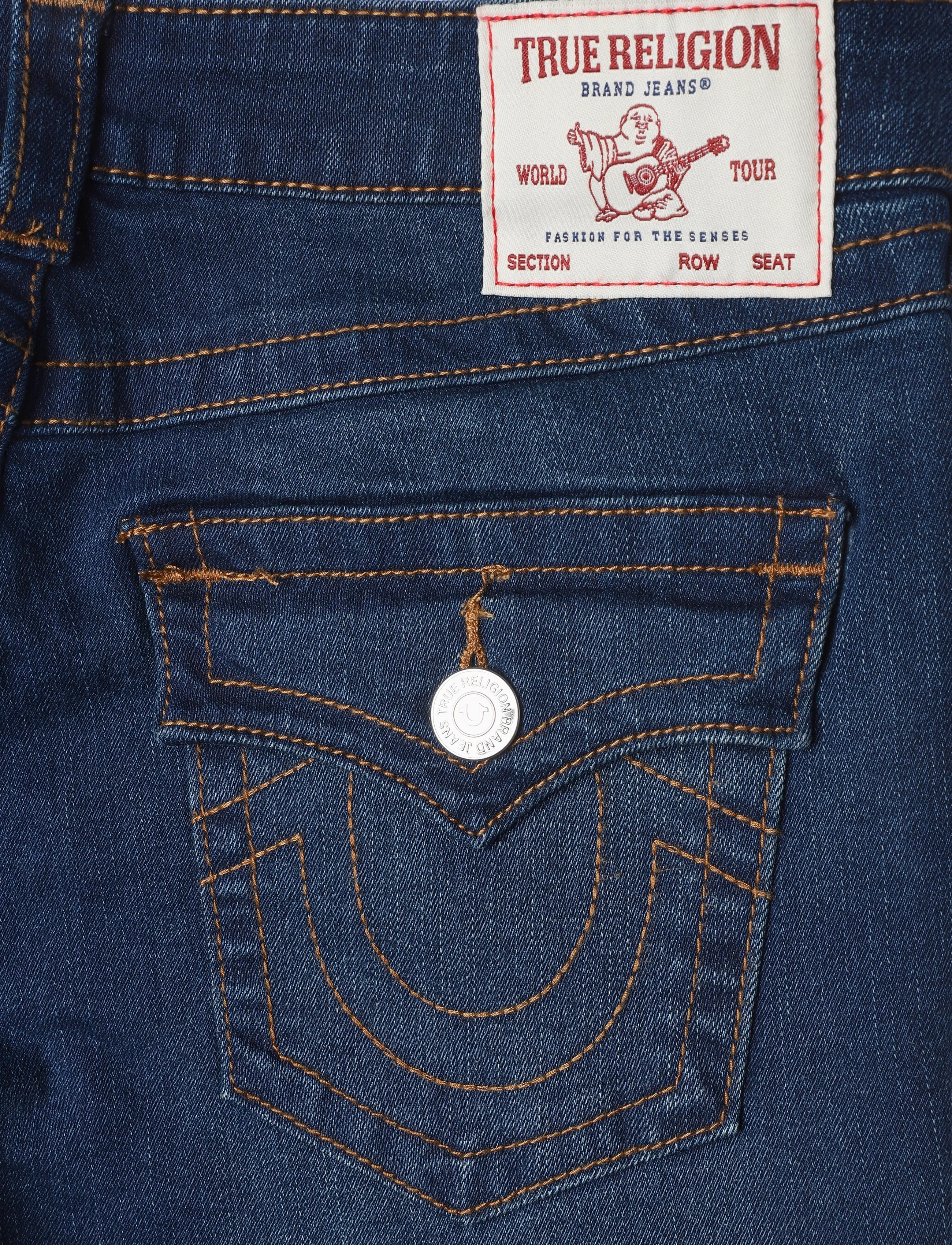 True Religion - JOEY MID RISE FLARE FLAP - inidgo upgrade - 4