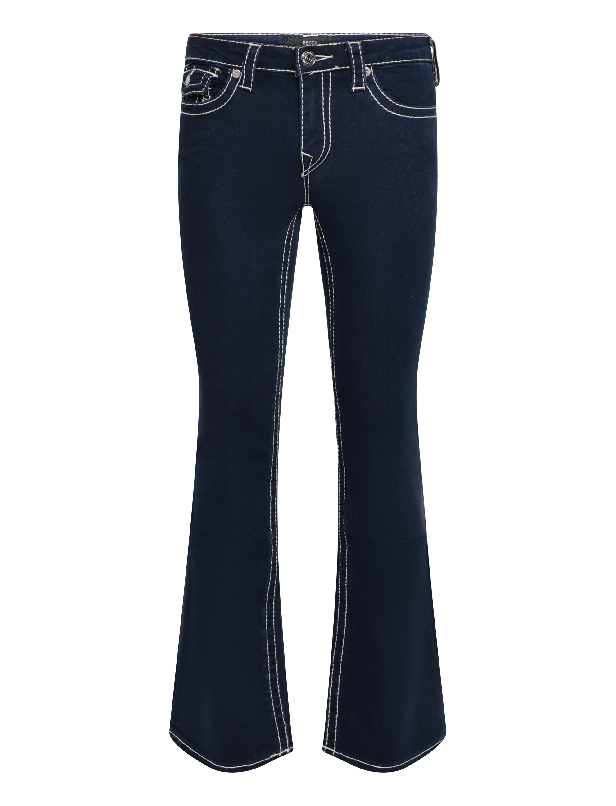 True Religion BECCA MR BOOT CUT FLAP BIG T FLAP - Bootcut jeans - BODY RINSE / navy