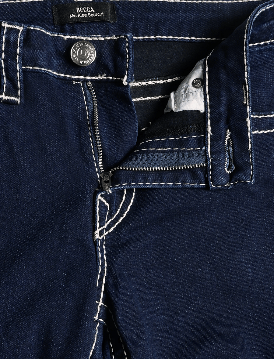 True Religion - BECCA MR BOOT CUT FLAP BIG T FLAP - bootcut jeans - body rinse - 3