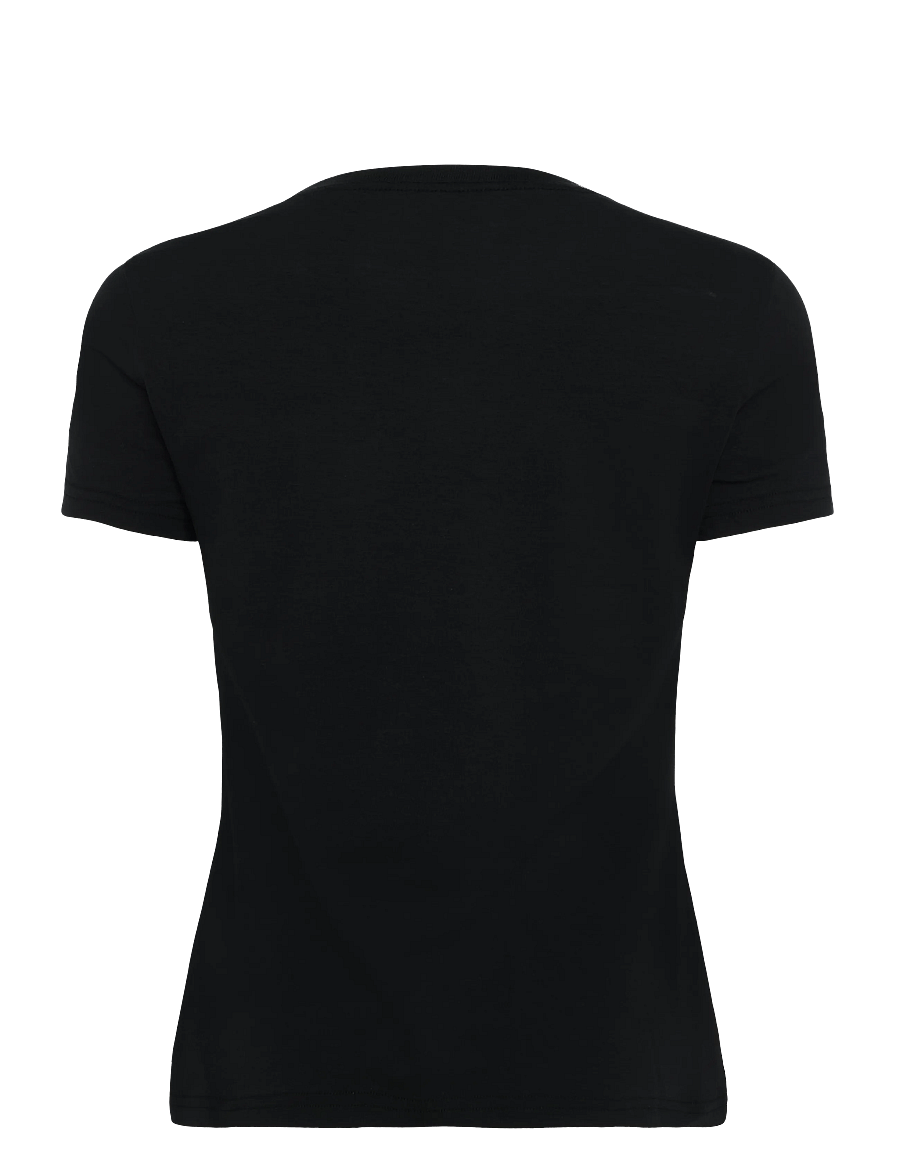 True Religion - CRYSTAL HS CREW NECK TEE - t-shirts - jet black - 2
