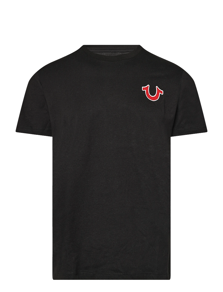 True Religion - BUDDHA LOGO TEE - kurzärmelige t-shirts - black - 0