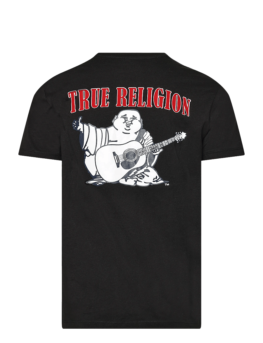True Religion - BUDDHA LOGO TEE - kurzärmelige t-shirts - black - 1