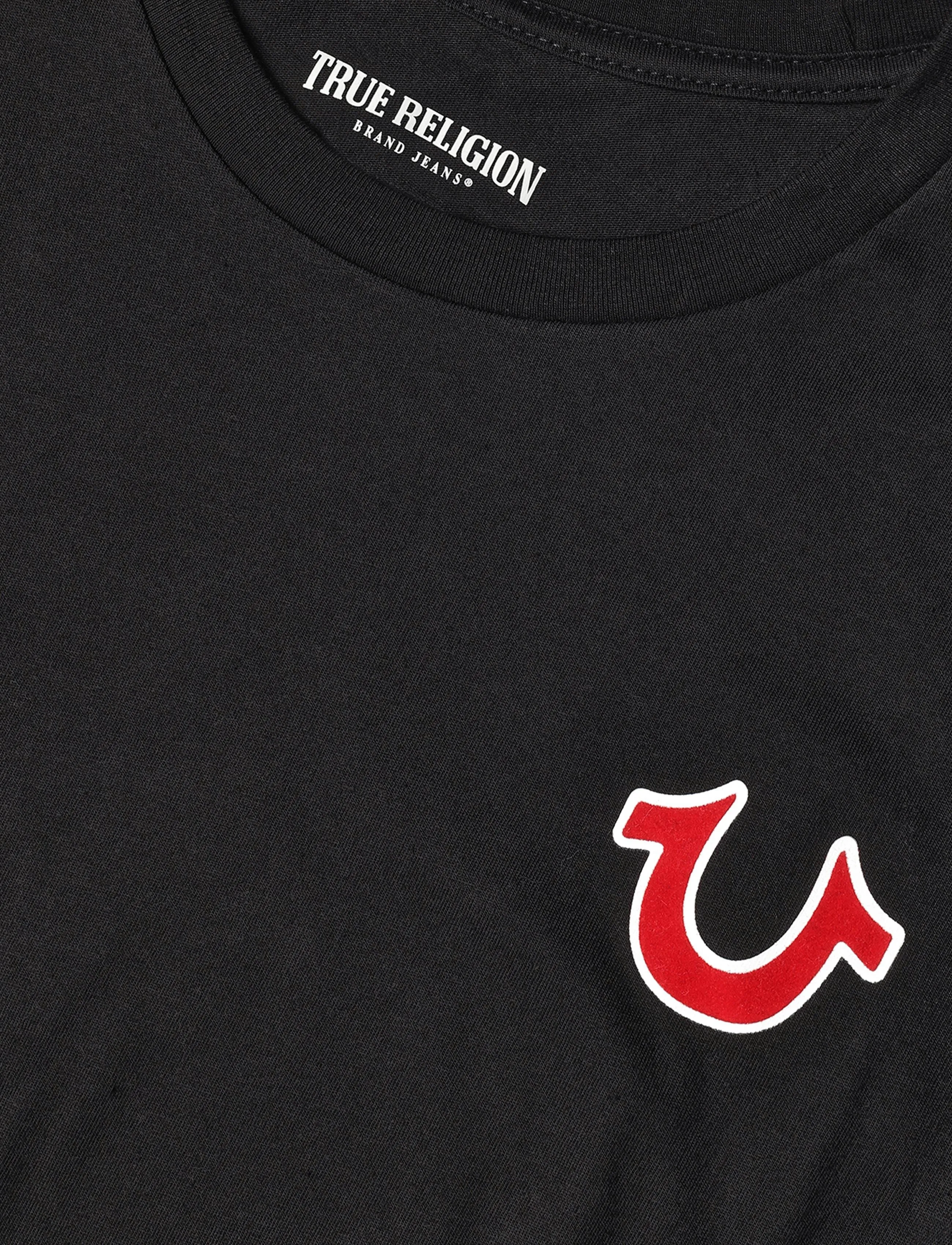 True Religion - BUDDHA LOGO TEE - kurzärmelige t-shirts - black - 2