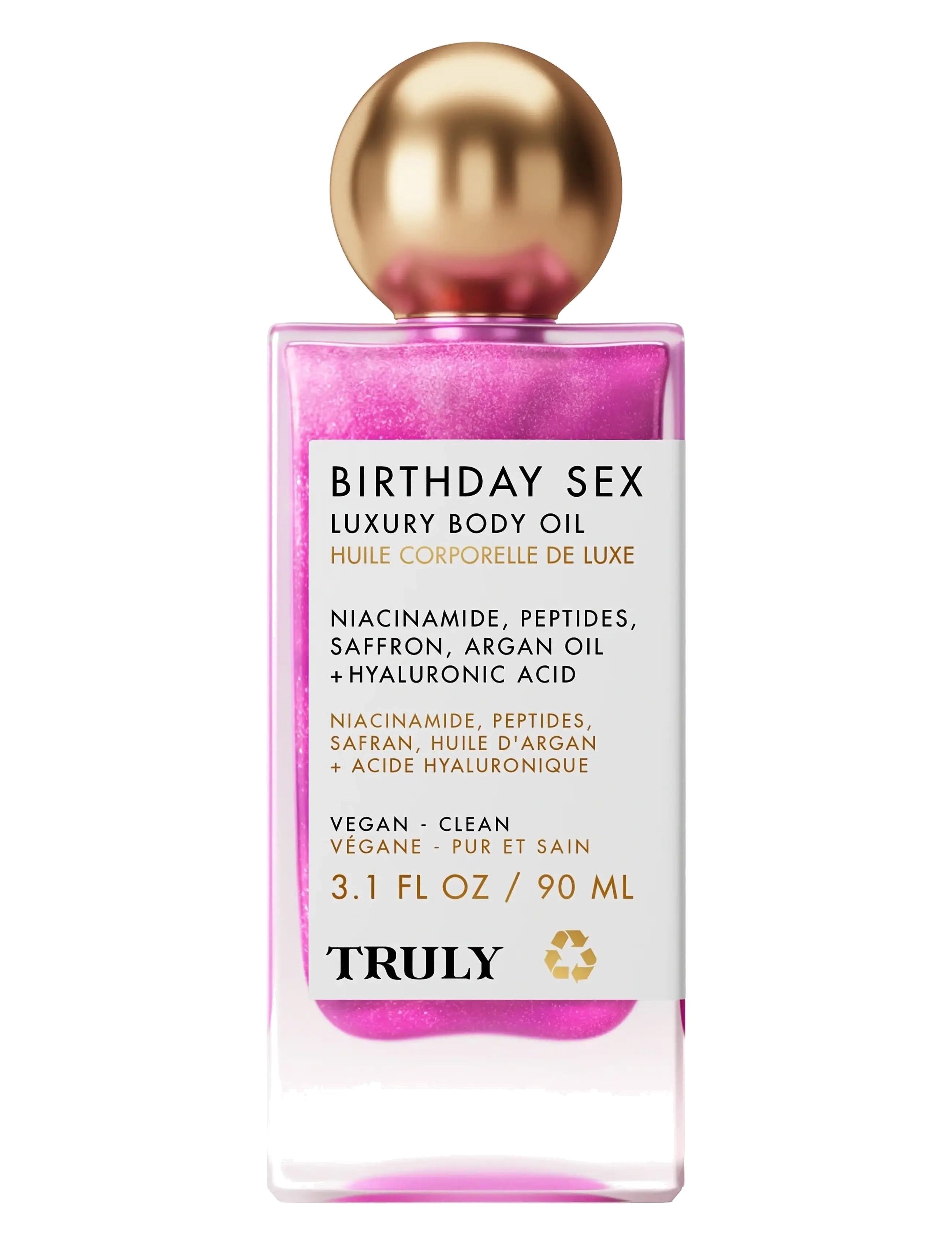 Truly Birthday Sex Luxury Body Oil 90ml, 90 ml, Nude, Krop > Kropsolier, Dame