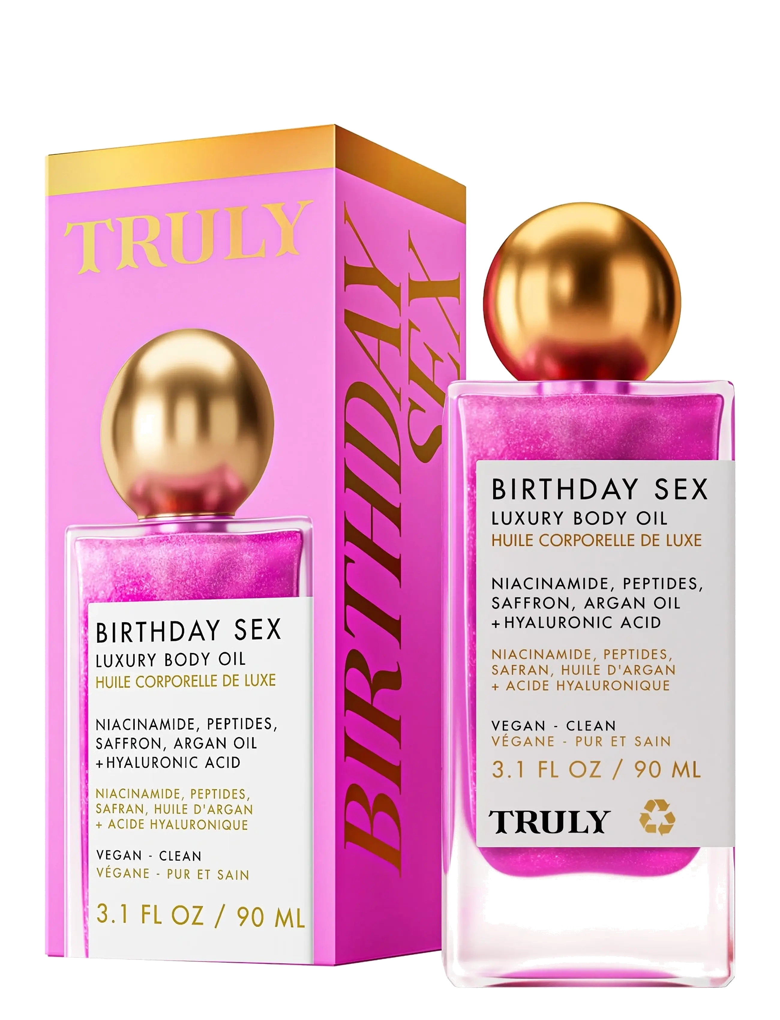 Truly - Birthday Sex Luxury Body Oil 90ml - kropsolier - clear - 2