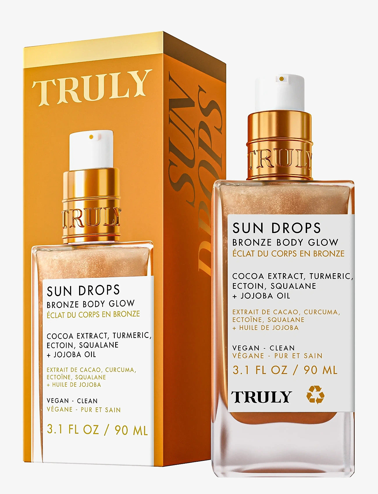 Truly - Sun Drops Bronze Body Glow 90ml - rejsestørrelser & kits  - clear - 2