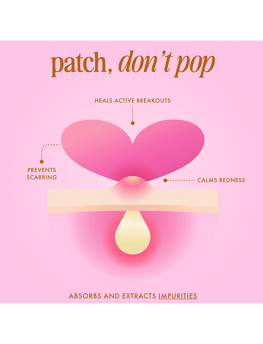 Truly - Blemish Patches Hearts 36pcs - punktbehandlare - clear - 1