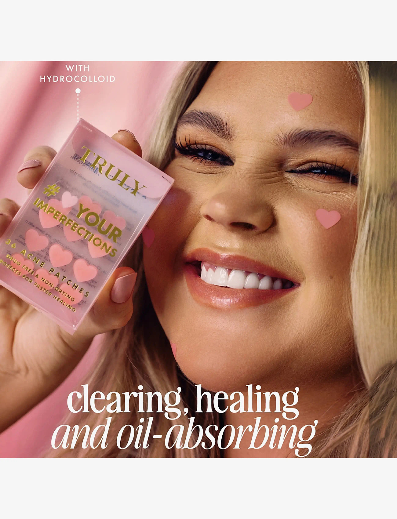 Truly - Blemish Patches Hearts 36pcs - spotbehandlinger - clear - 2