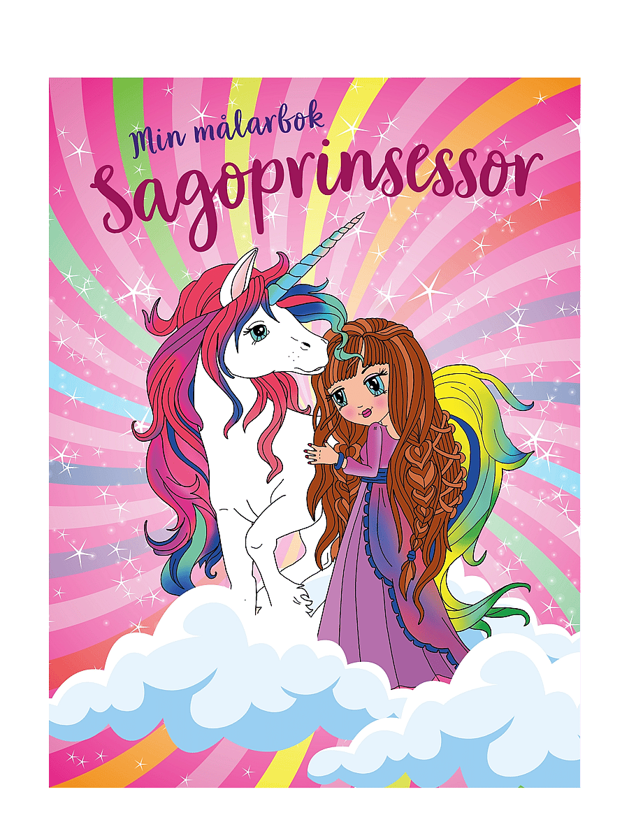 TUKAN - Min målarbok sagoprinsessor - teikna & föndra - multi-colored - 0