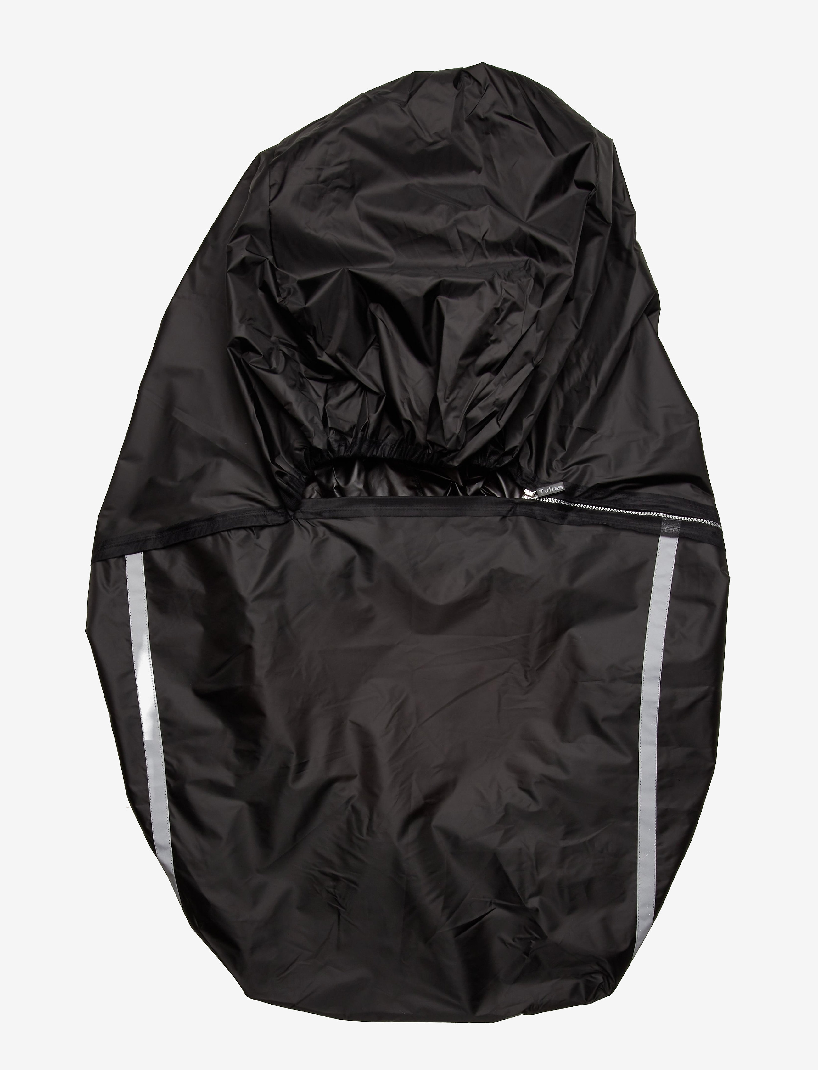 Tullsa Regnskydd XL för liggvagn svart med dragkedja & reflex - Klapvogne & Tilbehør - BLACK / black