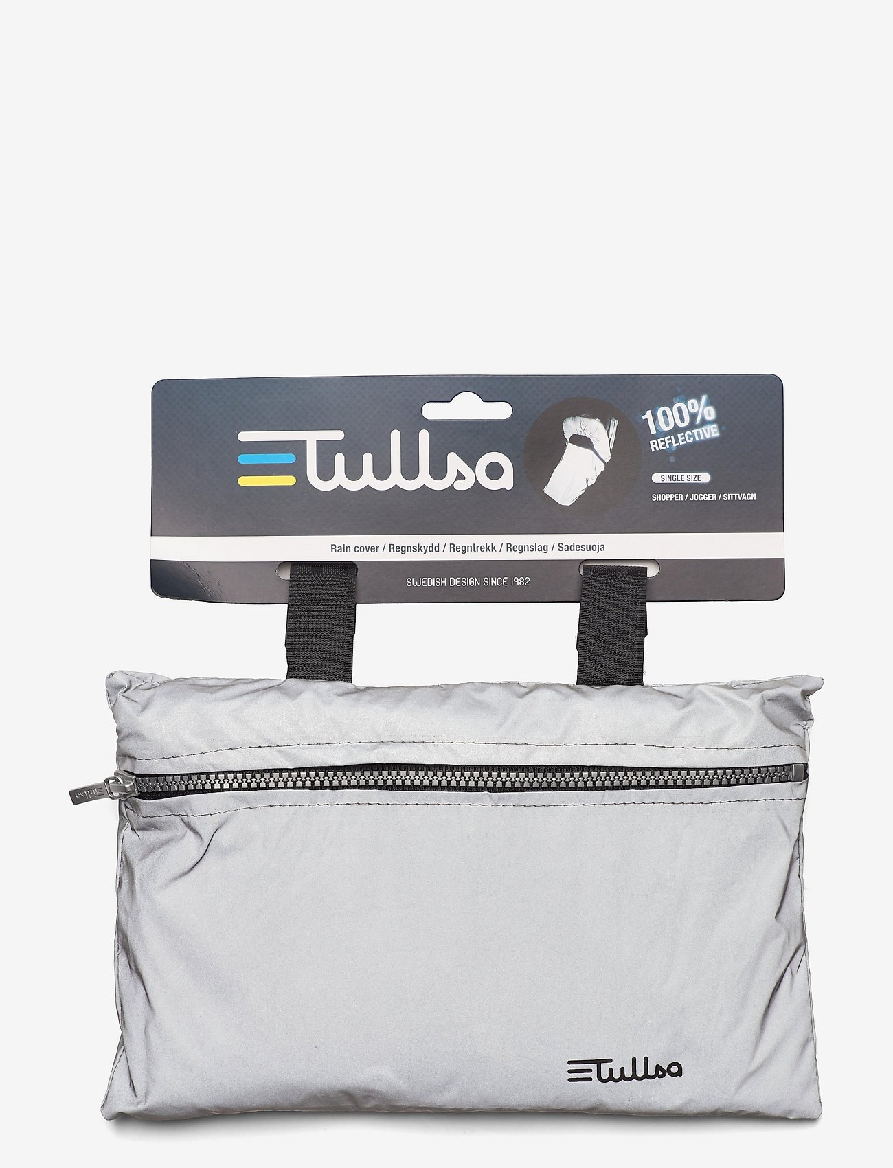 Tullsa - Regnskydd för jogger & sulky med sufflett Reflexivt - sol- & regnskydd - silver - 1