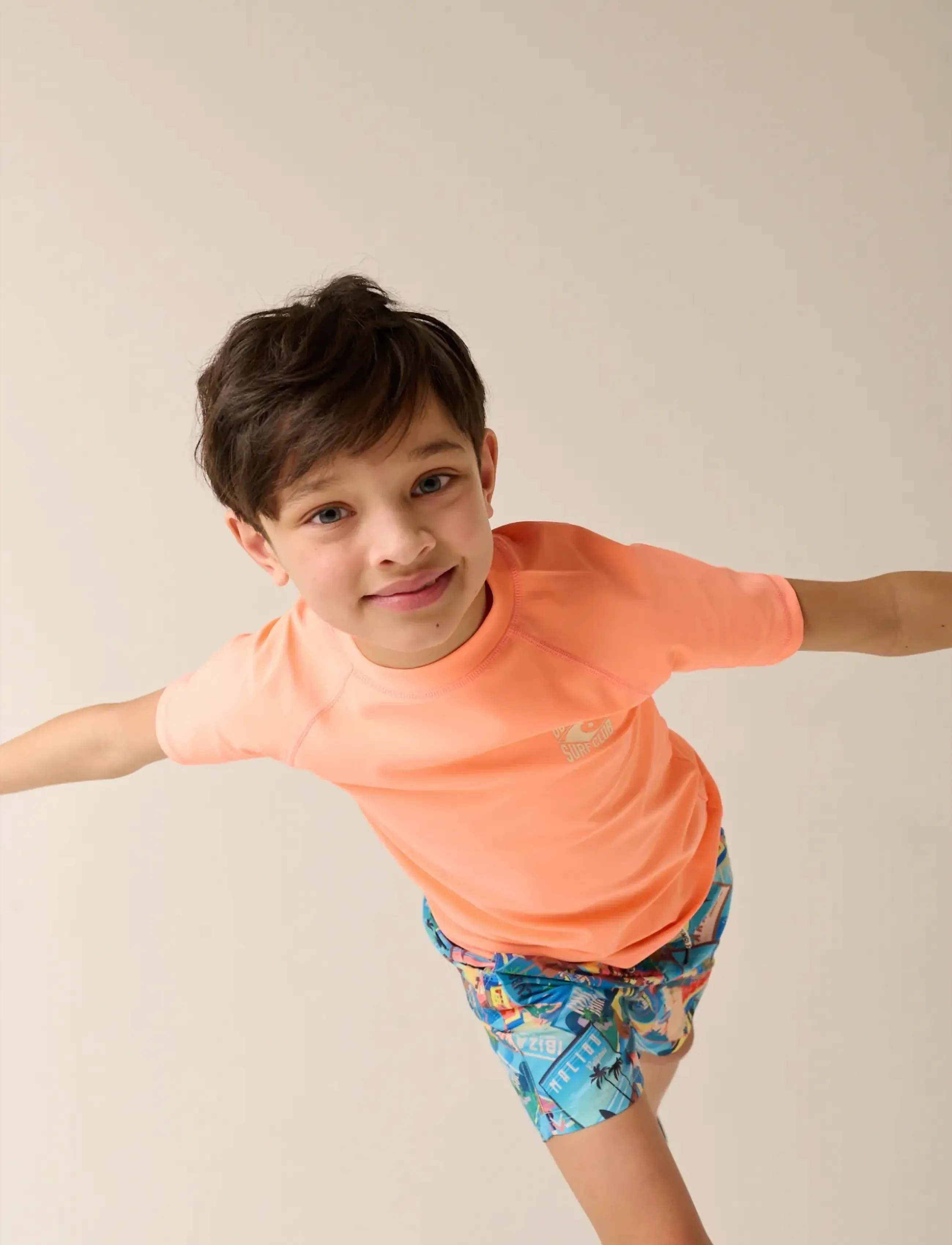 TUMBLE 'N DRY TND Piaui Swim SS - Bade-Oberteile - BRIGHT COR / orange