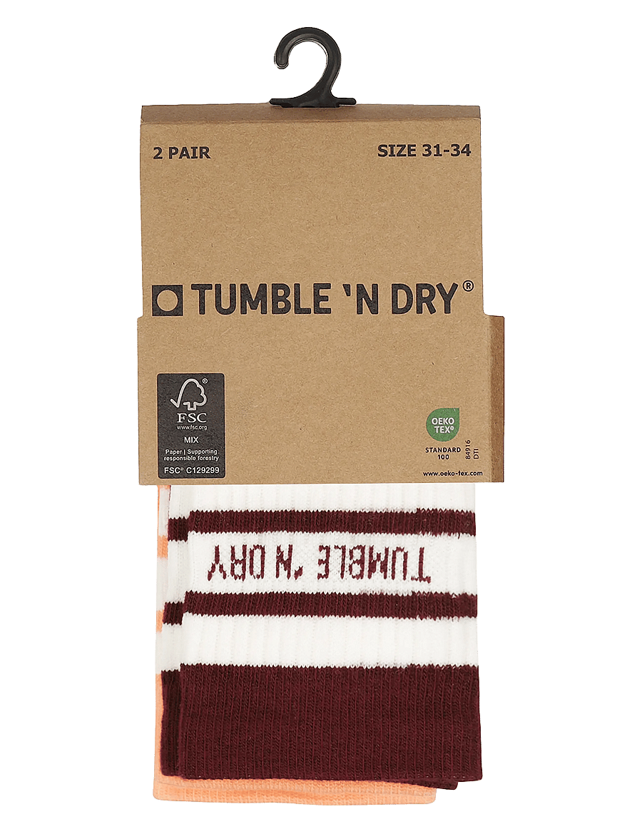 TUMBLE 'N DRY - TND Tumble Socks colour 2-pack - strümpfe - cabernet - 2