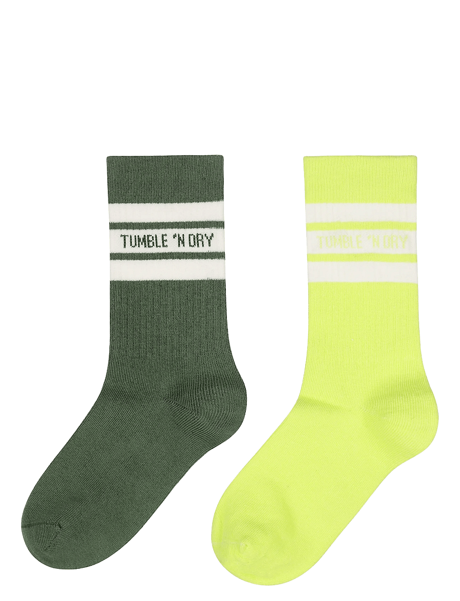 TUMBLE 'N DRY - TND Tumble Socks colour 2-pack - sokid - lime punch - 0