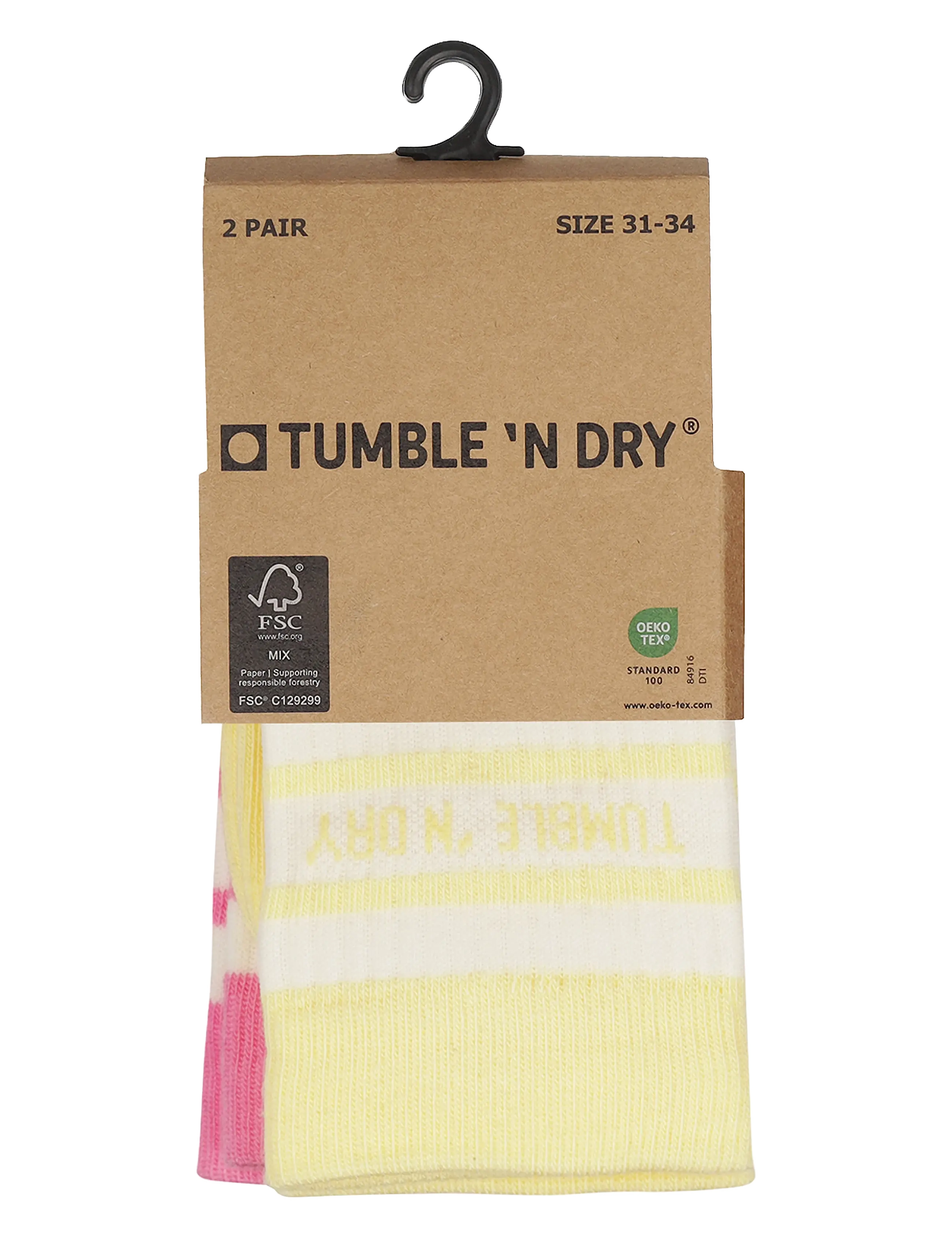TUMBLE 'N DRY - TND Tumble Socks colour 2-pack - strumpor - mellow yel - 2
