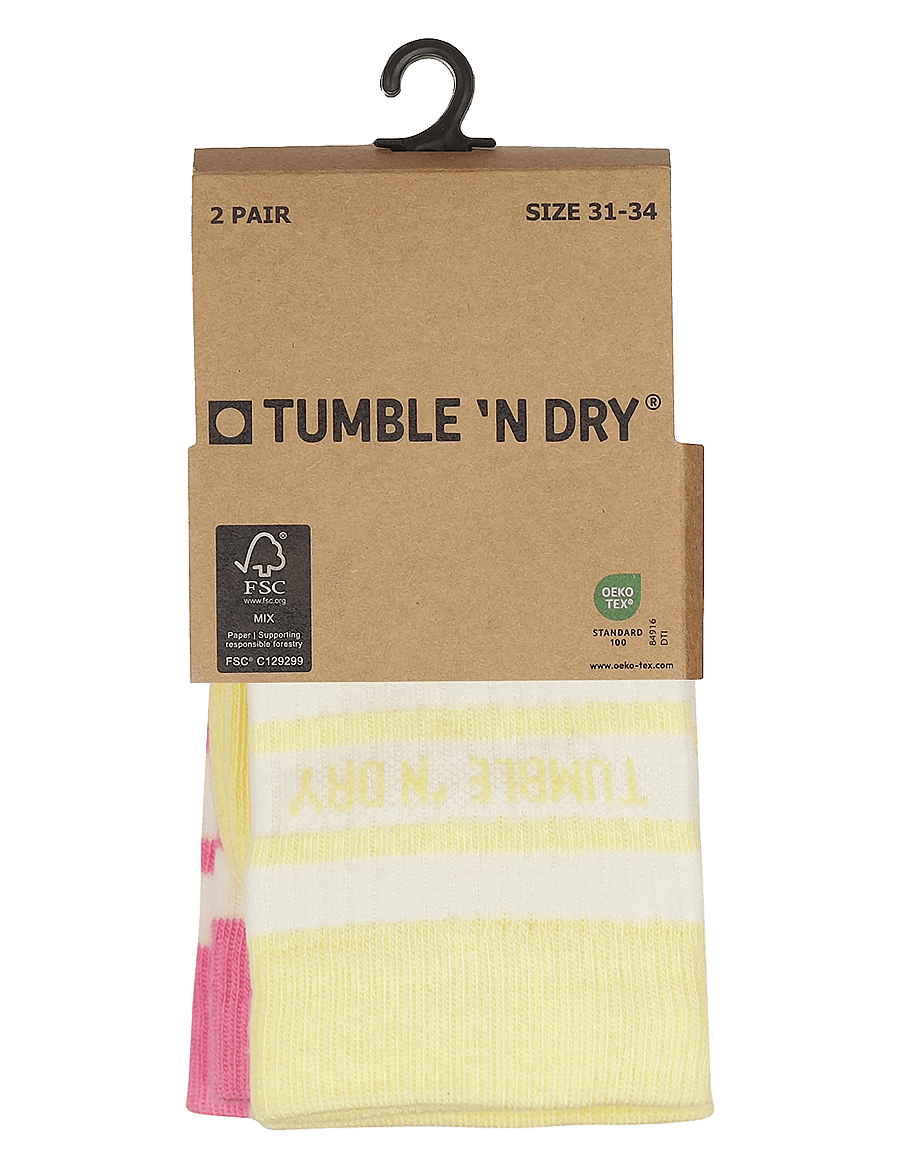 TUMBLE 'N DRY - TND Tumble Socks colour 2-pack - strumpor - mellow yel - 2