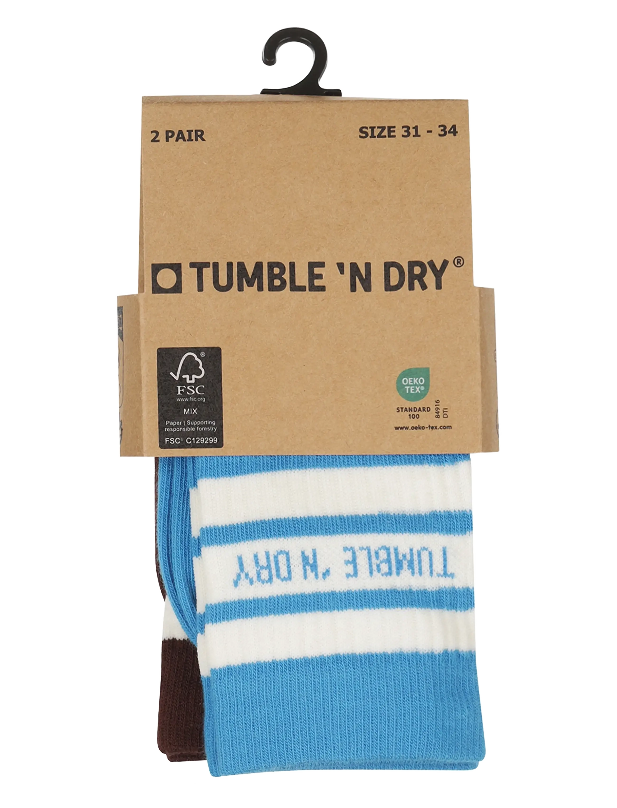 TUMBLE 'N DRY - TND Tumble Socks colour 2-pack - sokid - swedish bl - 1