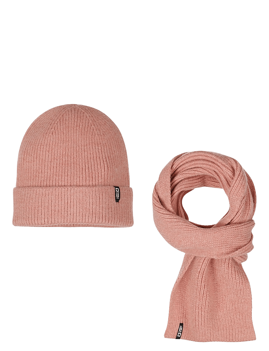 TUMBLE 'N DRY - TND Beanie & Scarf - kootud mütsid - canyon ros - 0