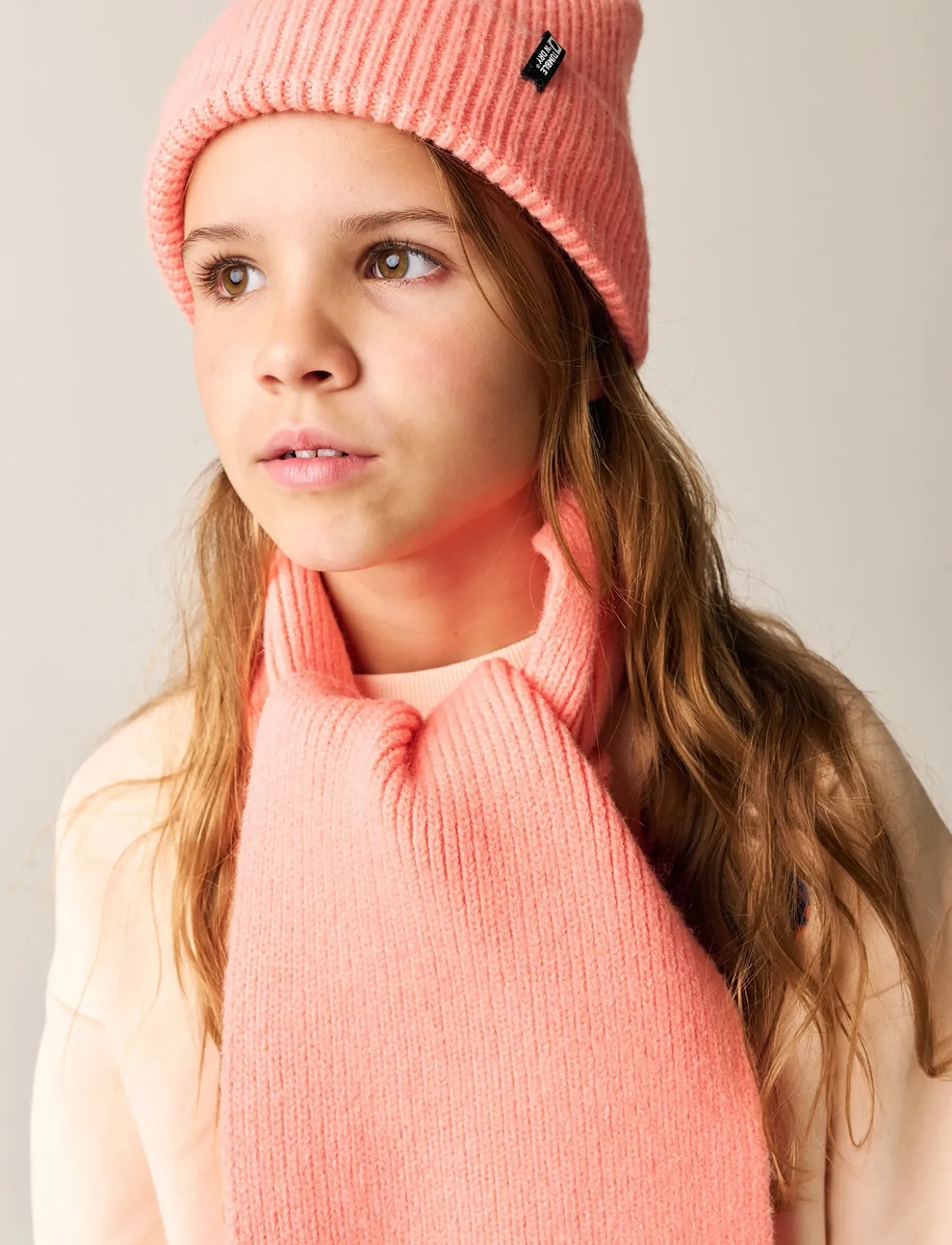 TUMBLE 'N DRY Tnd Beanie & Scarf, S/M, Hats, Koralle - Beanie, Kinder