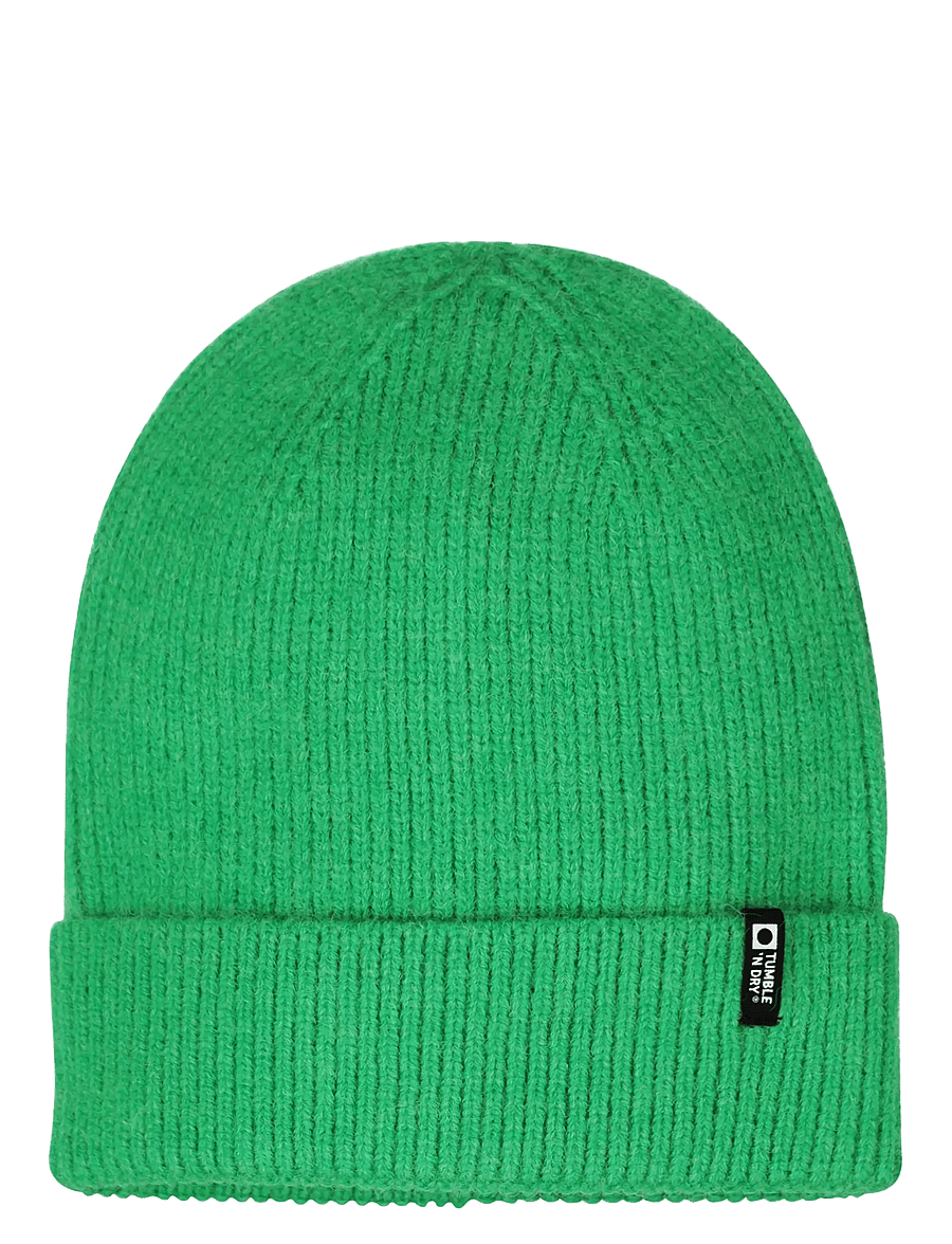 TUMBLE 'N DRY - TND Beanie & Scarf - kootud mütsid - mid green - 2