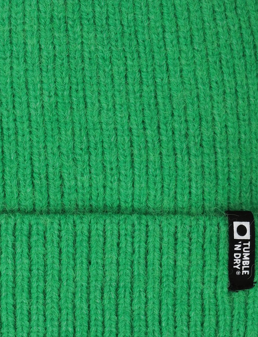 TUMBLE 'N DRY - TND Beanie & Scarf - kootud mütsid - mid green - 4