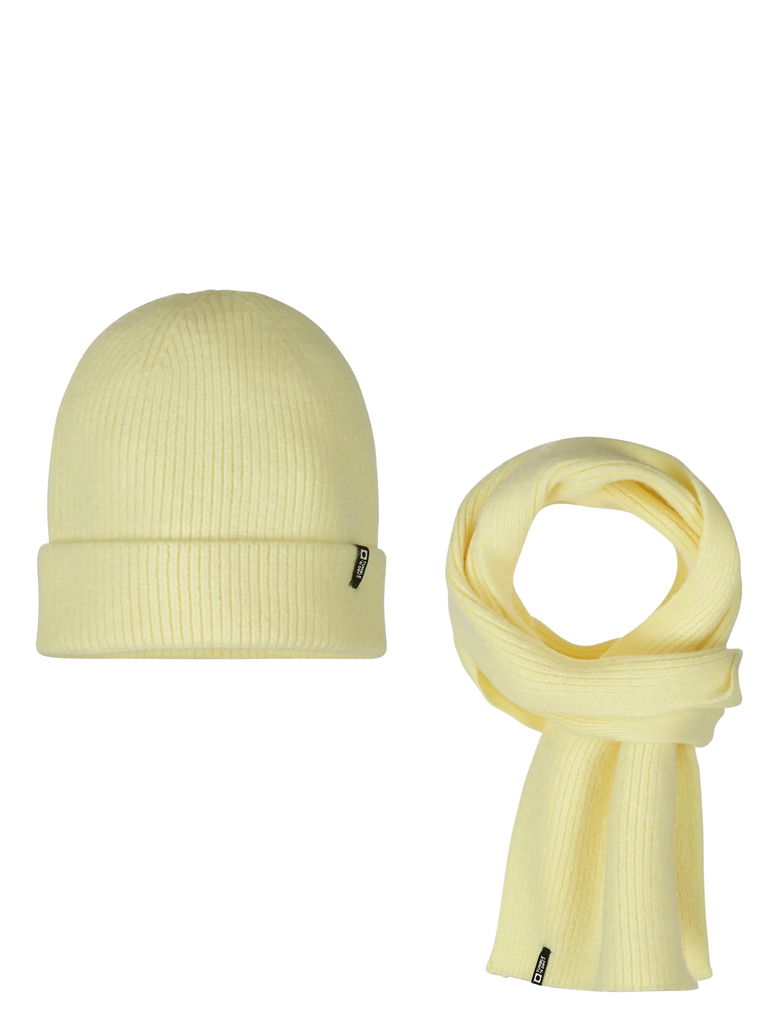 TUMBLE 'N DRY TND Beanie & Scarf 1046 - Beanies - MELLOW YEL / yellow