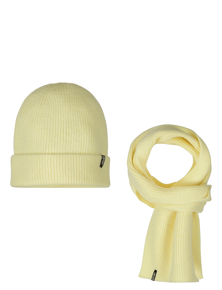 TUMBLE 'N DRY - TND Beanie & Scarf 1046 - mellow yel - 0