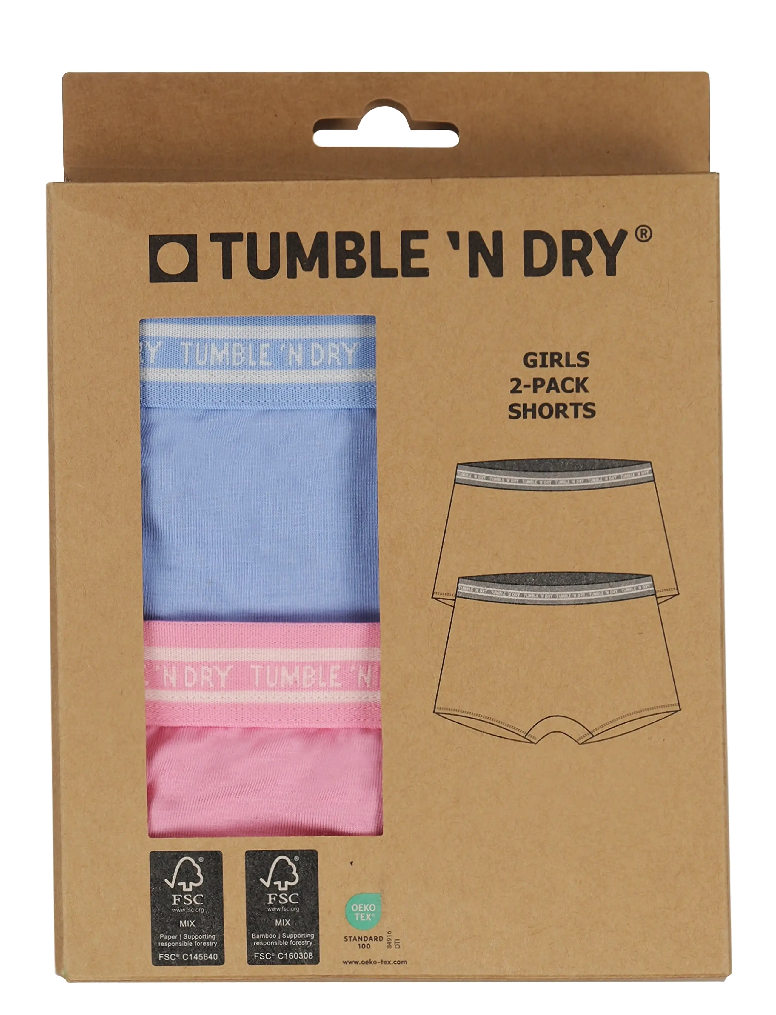 TUMBLE 'N DRY - TND Tumble Short 2 pack Girls - underbukser - grapemist - 1