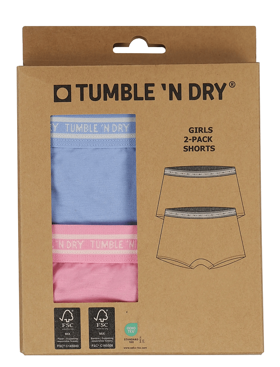 TUMBLE 'N DRY - TND Tumble Short 2 pack Girls - kalsonger - grapemist - 1