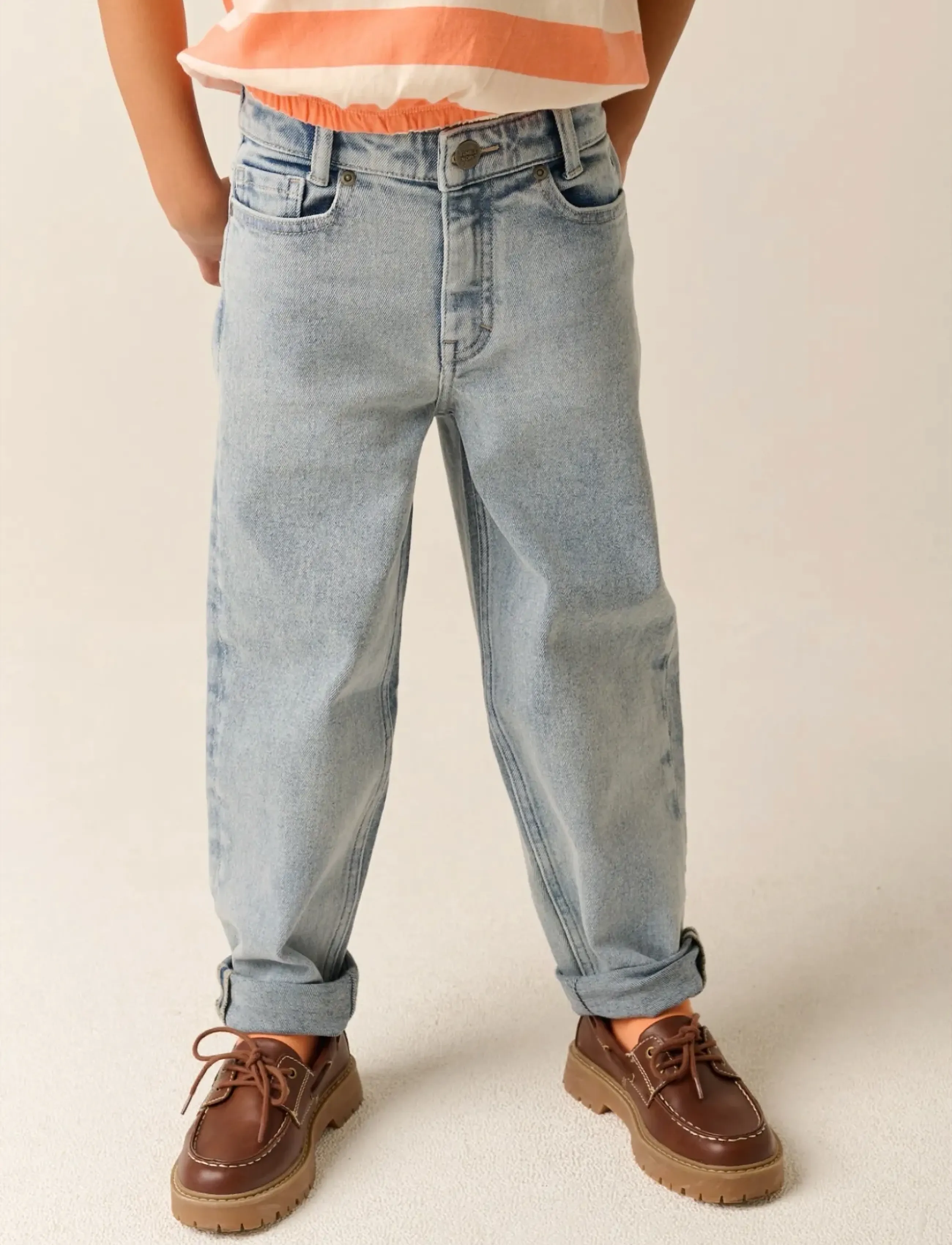 TUMBLE 'N DRY Tnd Jada Slouchy, Børn, Slouchy Jeans, Grå, Str: 140