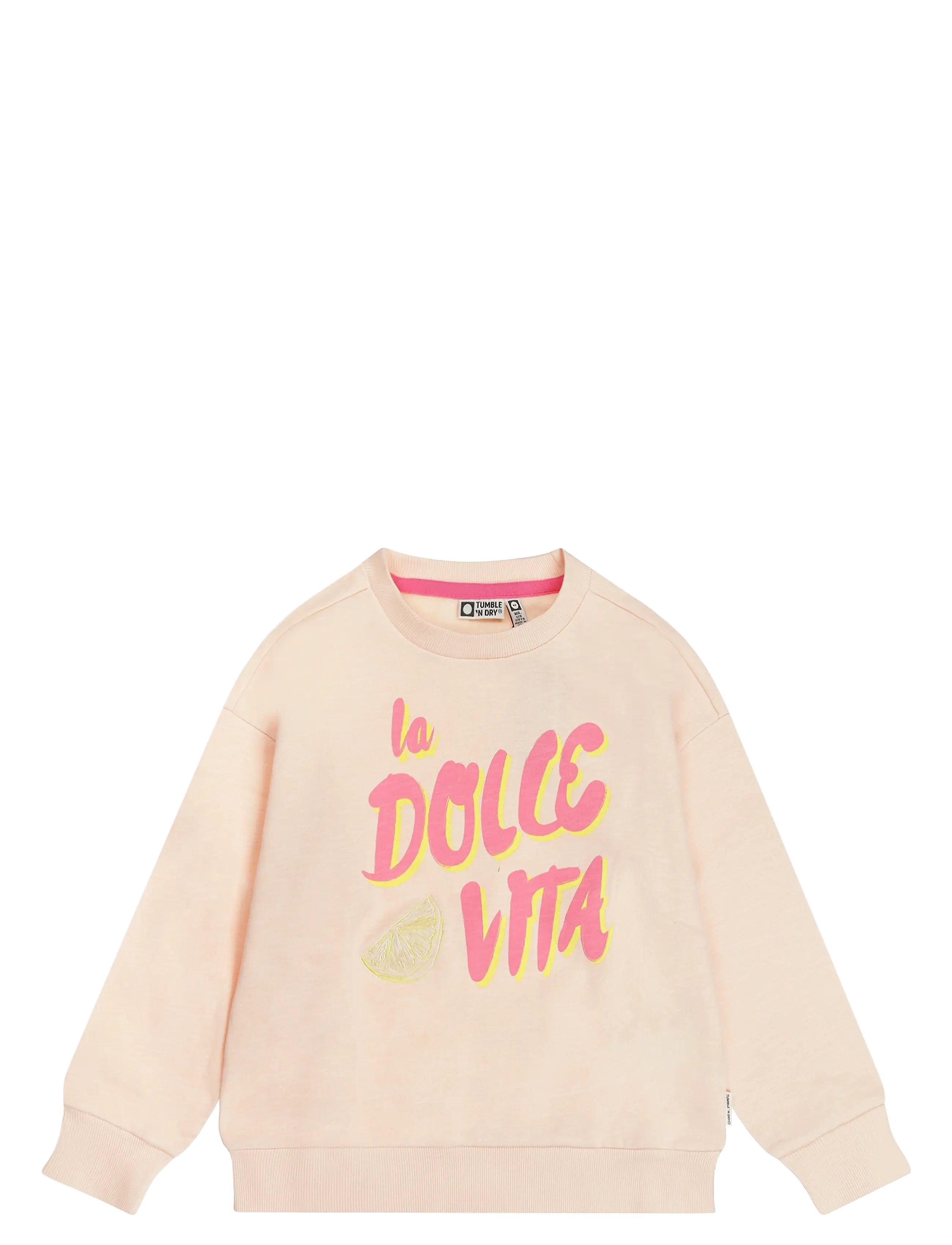 TUMBLE 'N DRY Bloom Sweatshirt - Last chance - PALE PEACH / pink/rose