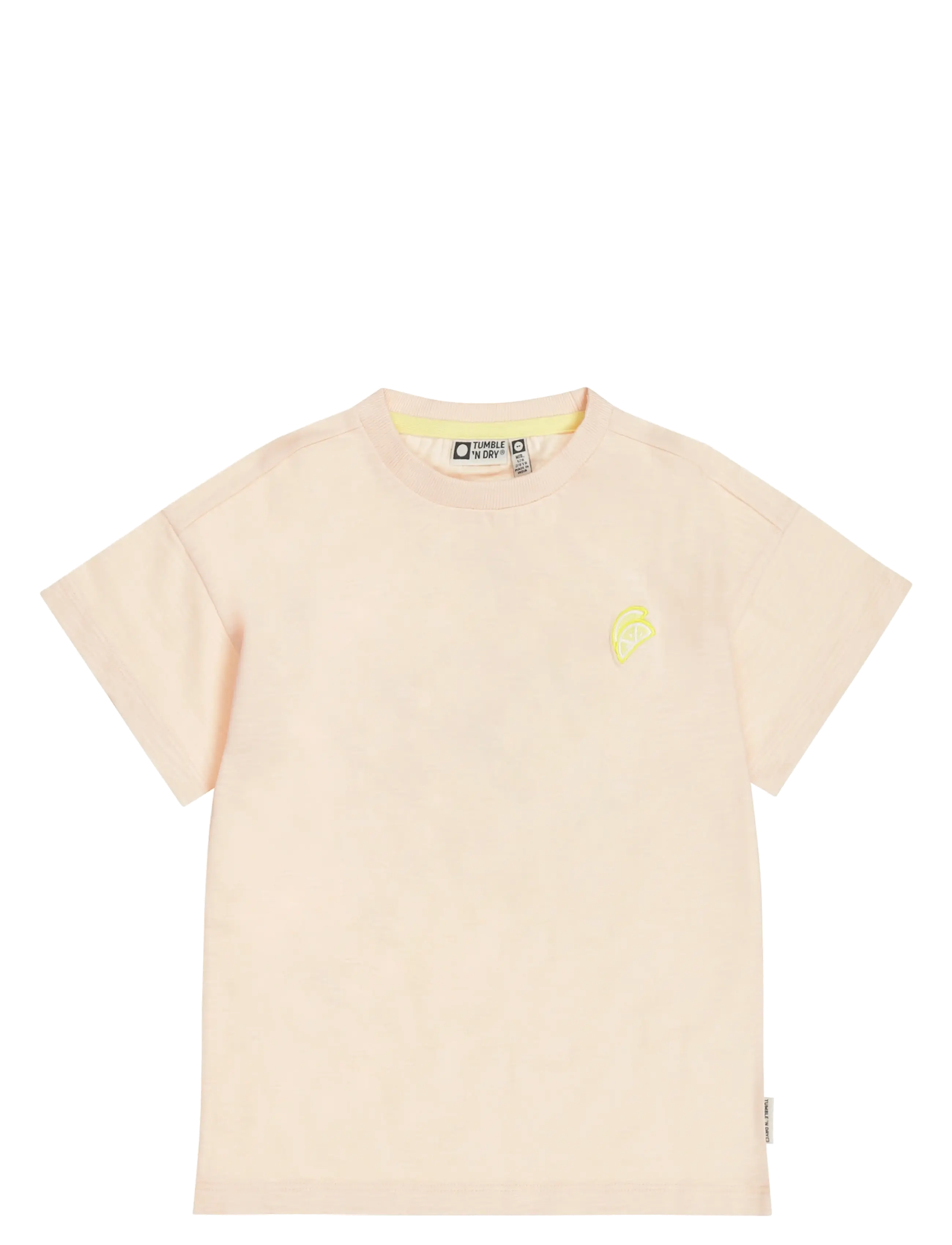 TUMBLE 'N DRY Lemons T-Shirt - Tops - PALE PEACH / cream