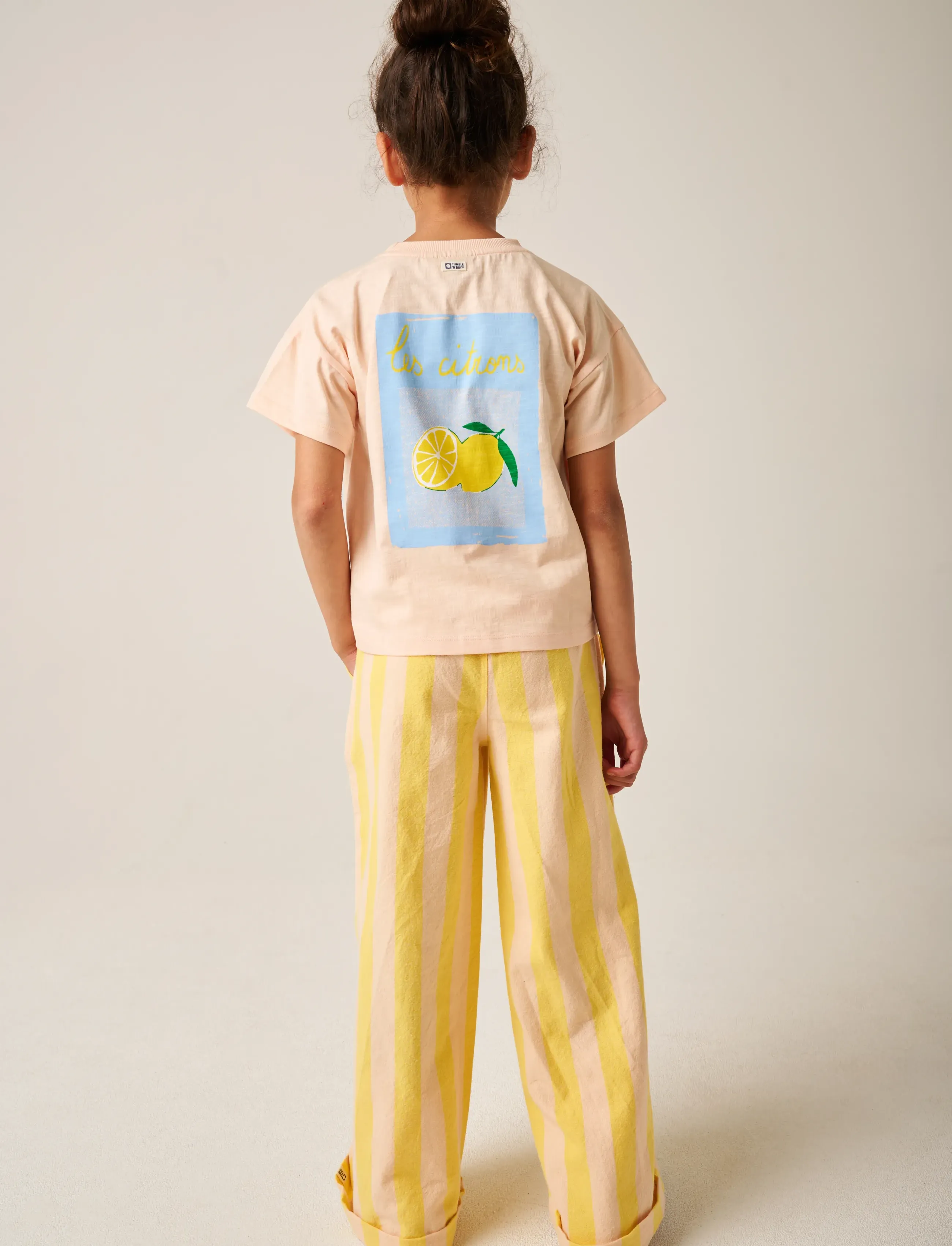 TUMBLE 'N DRY Lemons T-Shirt - T-shirts - PALE PEACH / cream