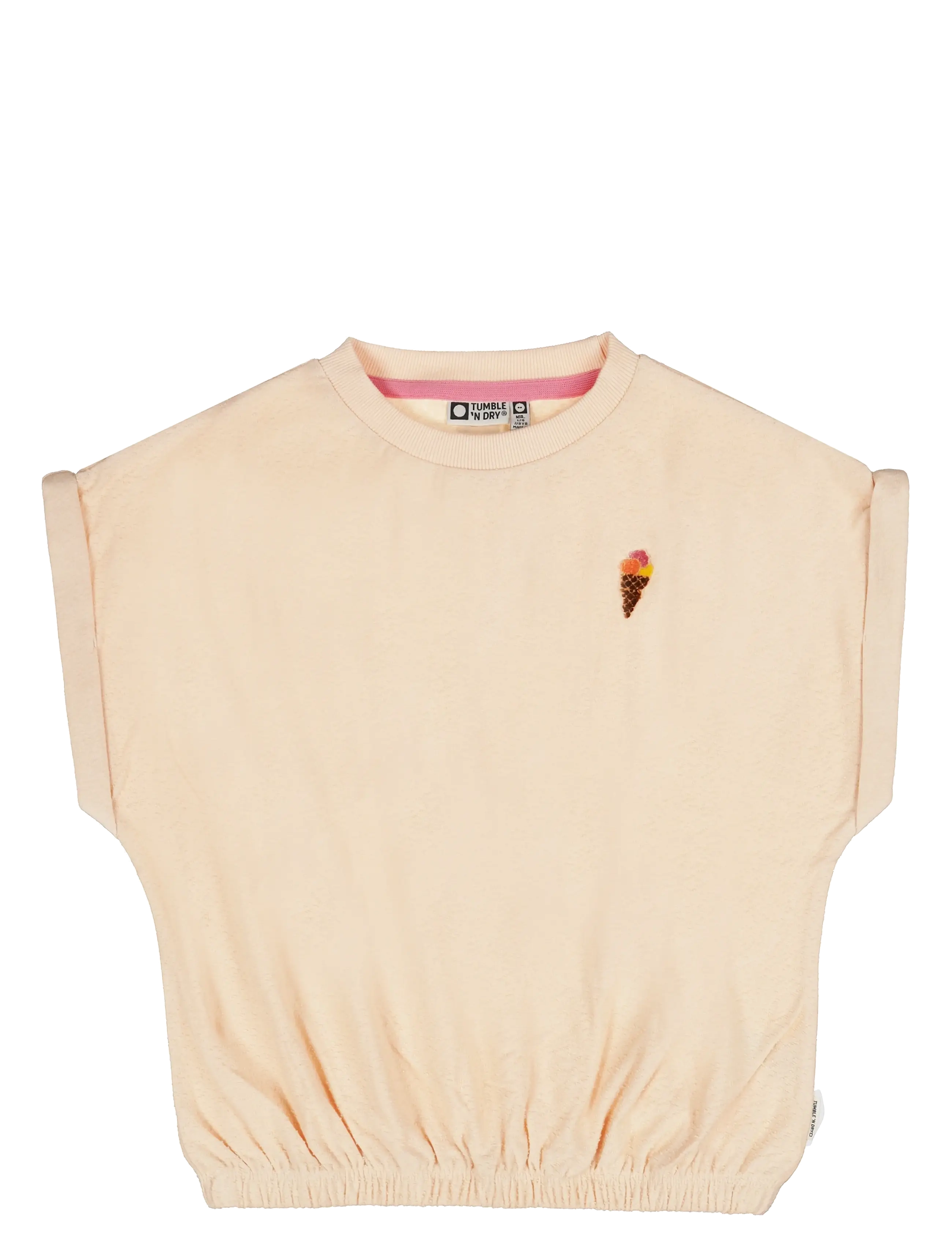 TUMBLE 'N DRY Bouquet T-Shirt - Teens 9-14 år - PALE PEACH / beige
