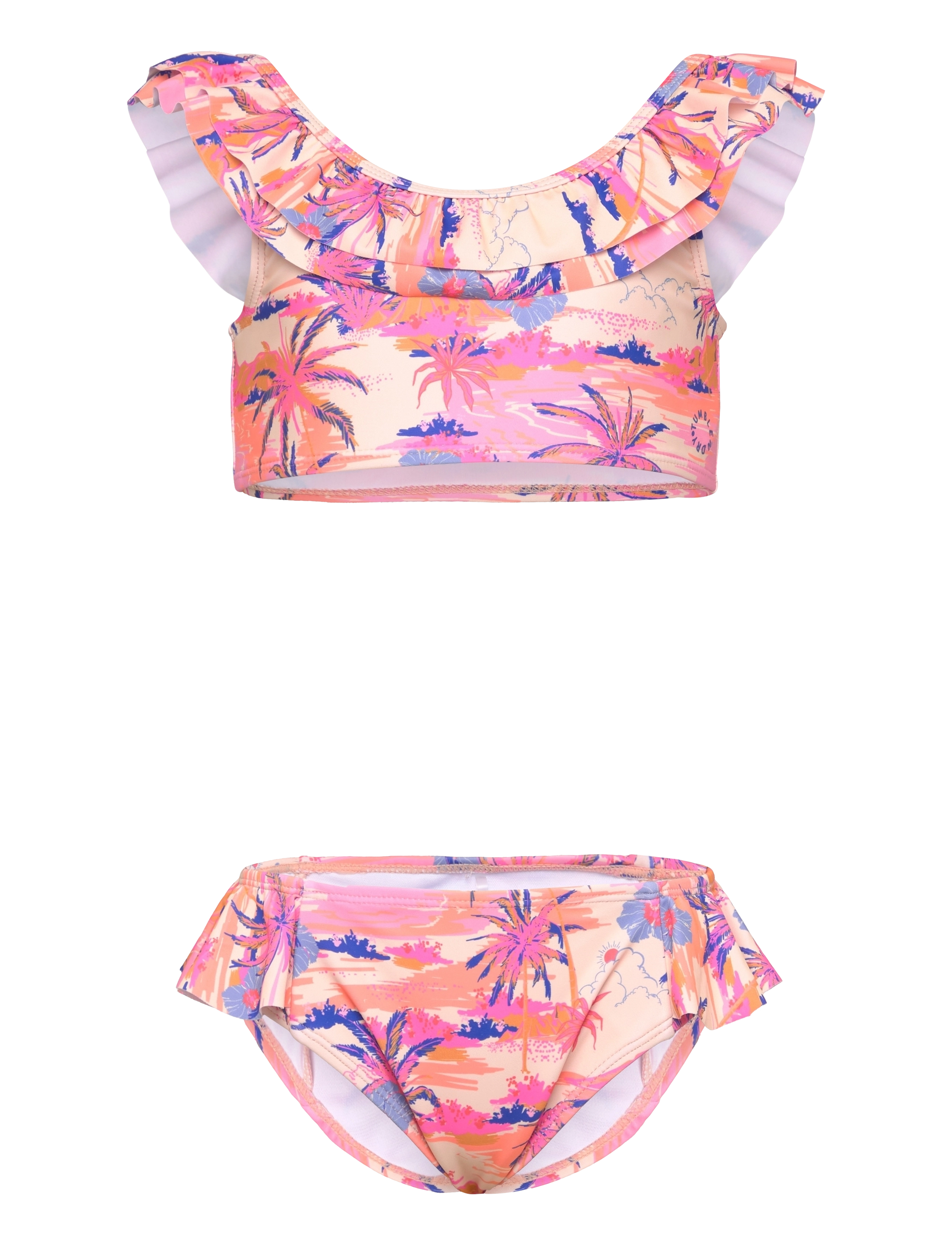 TUMBLE 'N DRY Tnd Sartene, Børn, Flæse Bikini, Pink, Str: 86/92