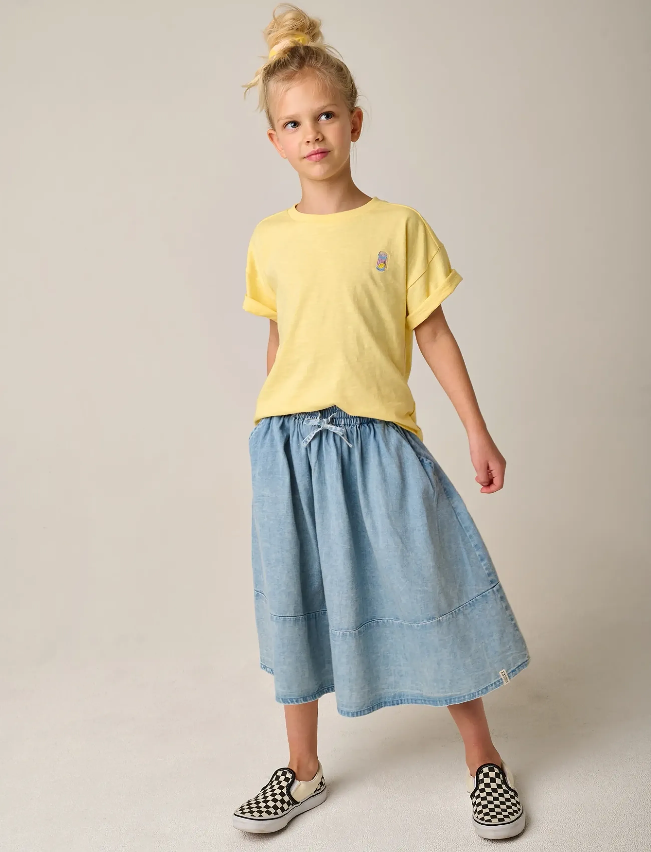 TUMBLE 'N DRY Piron denim Skirt - Klänningar & Kjolar - DENIM LIGH / blue