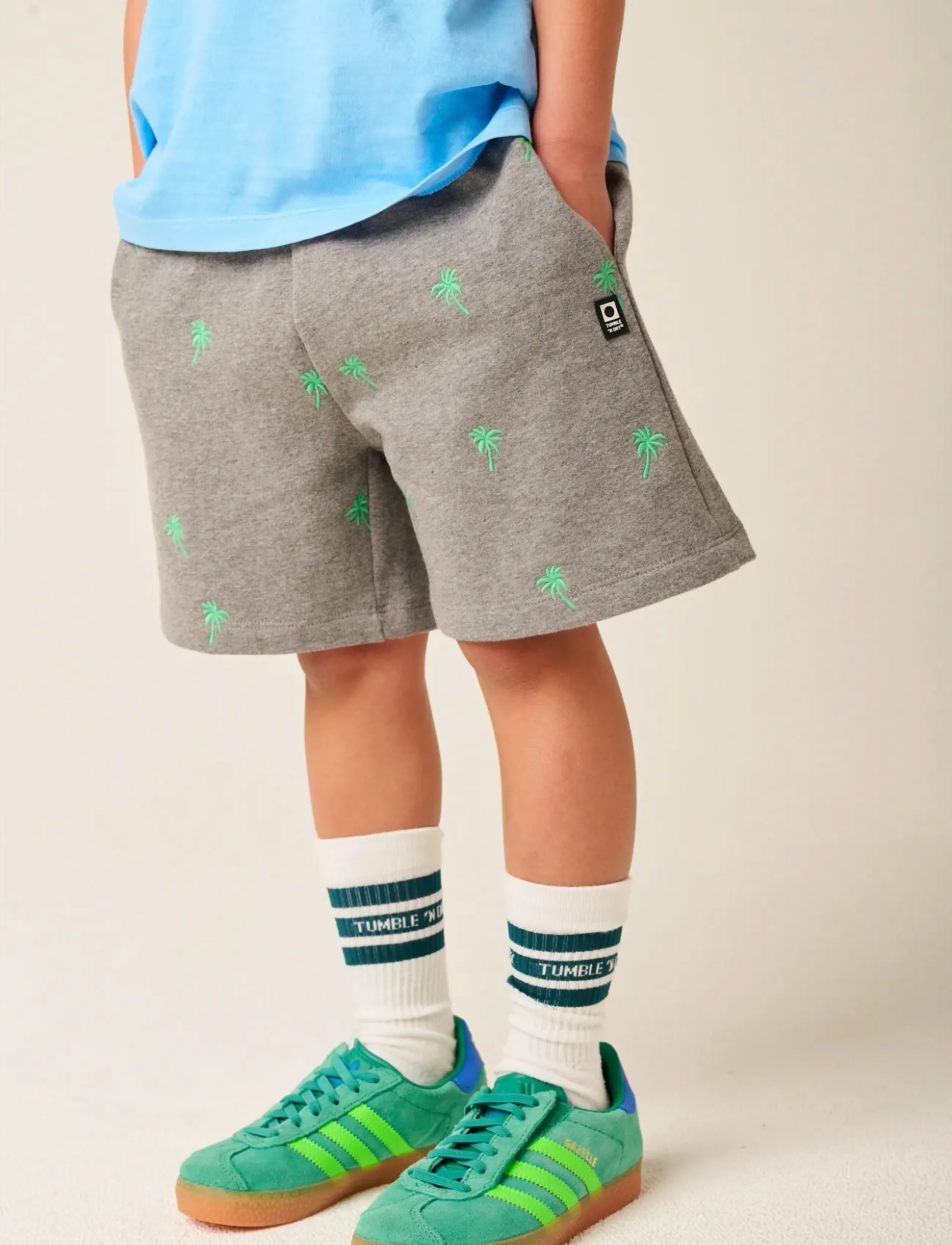 TUMBLE 'N DRY TND Polynesia - Sweatshorts - GREY MELAN / grey