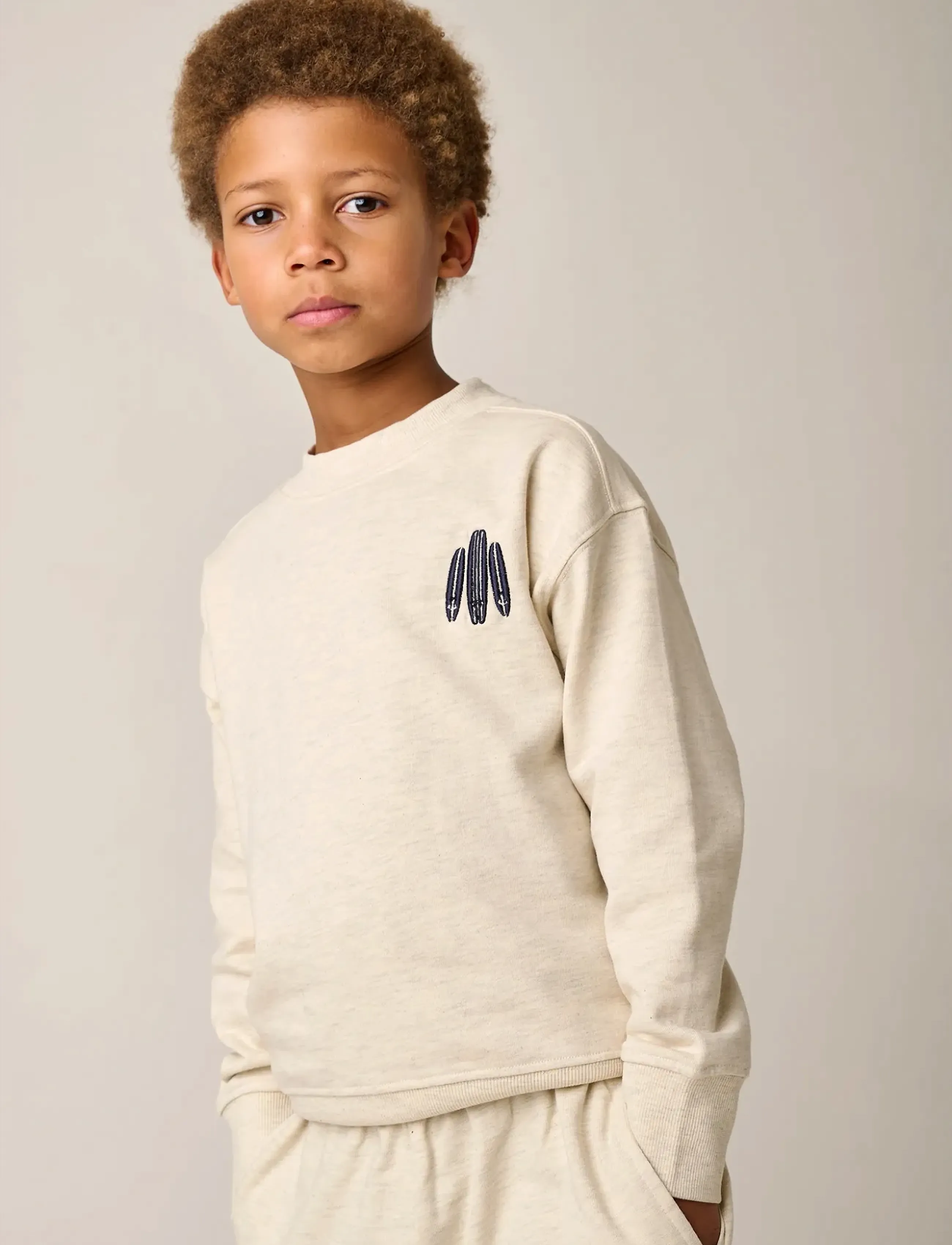 TUMBLE 'N DRY Seashore Sweatshirt - Sweatshirts - OFF WHITE / cream