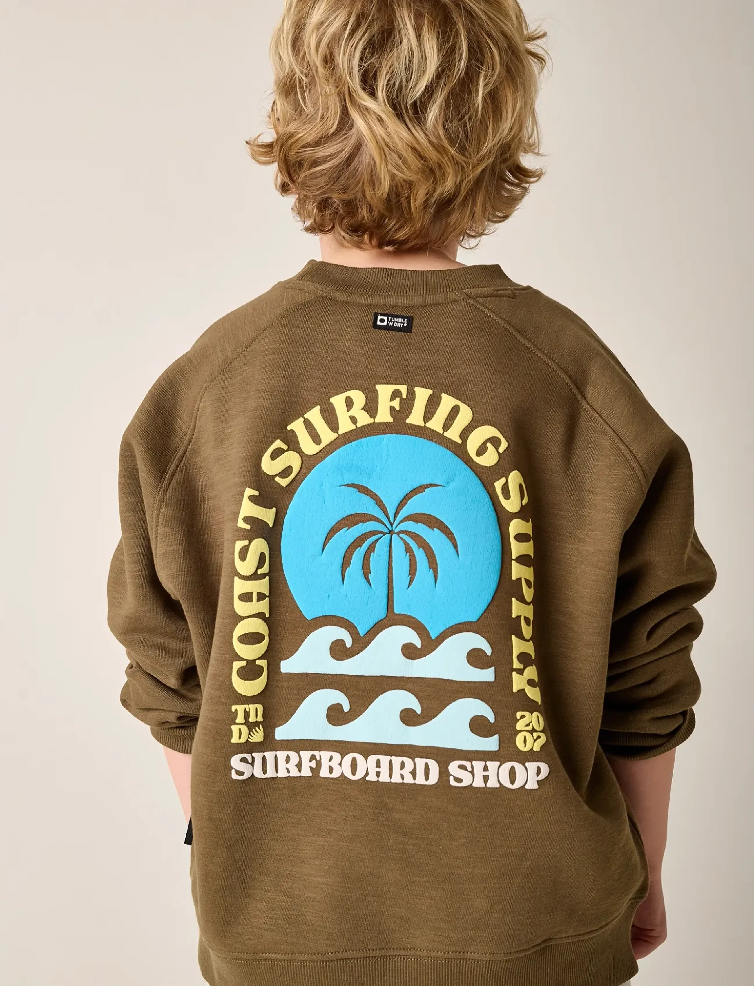 TUMBLE 'N DRY High Tide Sweatshirt - Sweatshirts - MILITARY O / brown