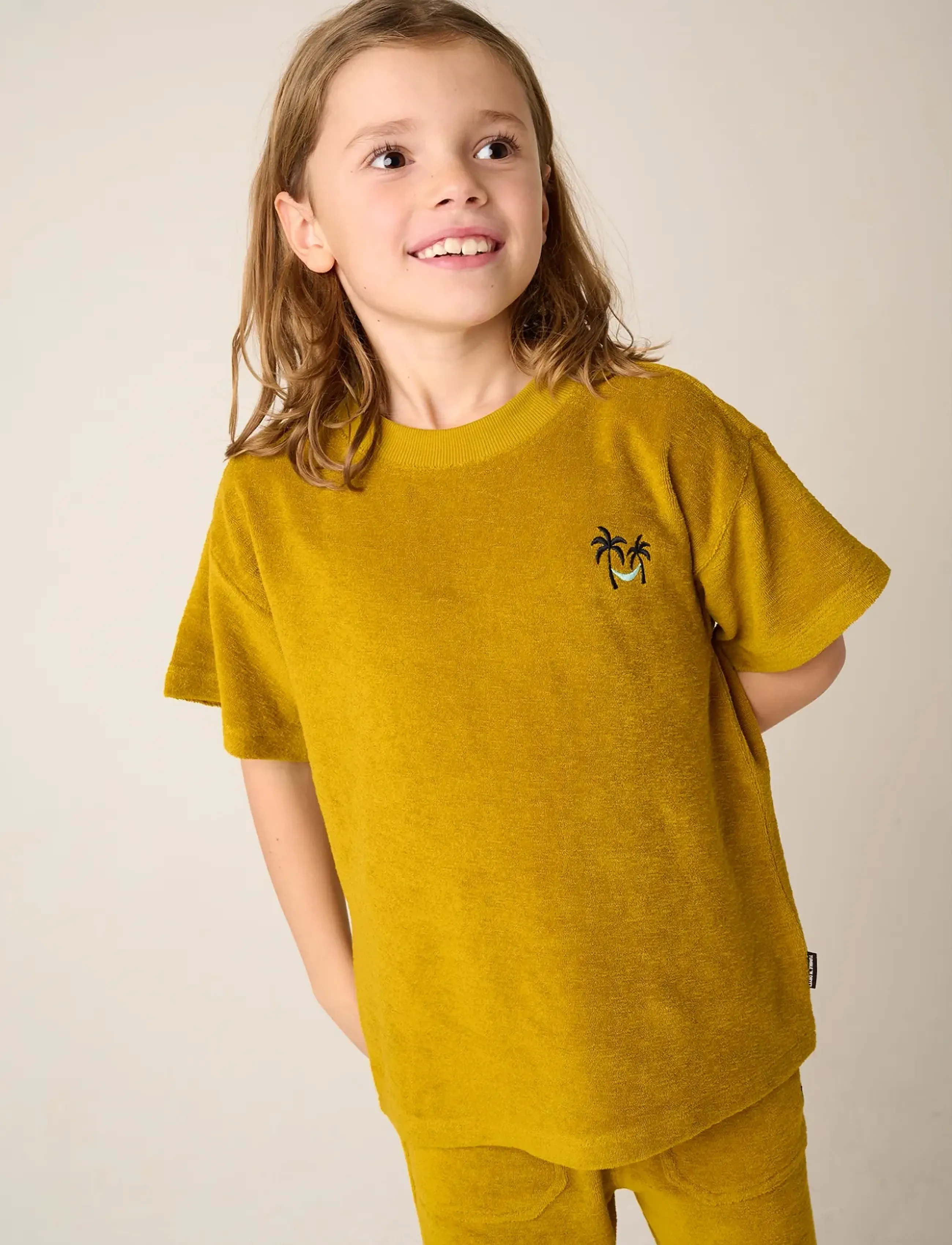 TUMBLE 'N DRY Tnd Pacificus, 98, Yellow, T-Shirts > Kortærmede, Børn