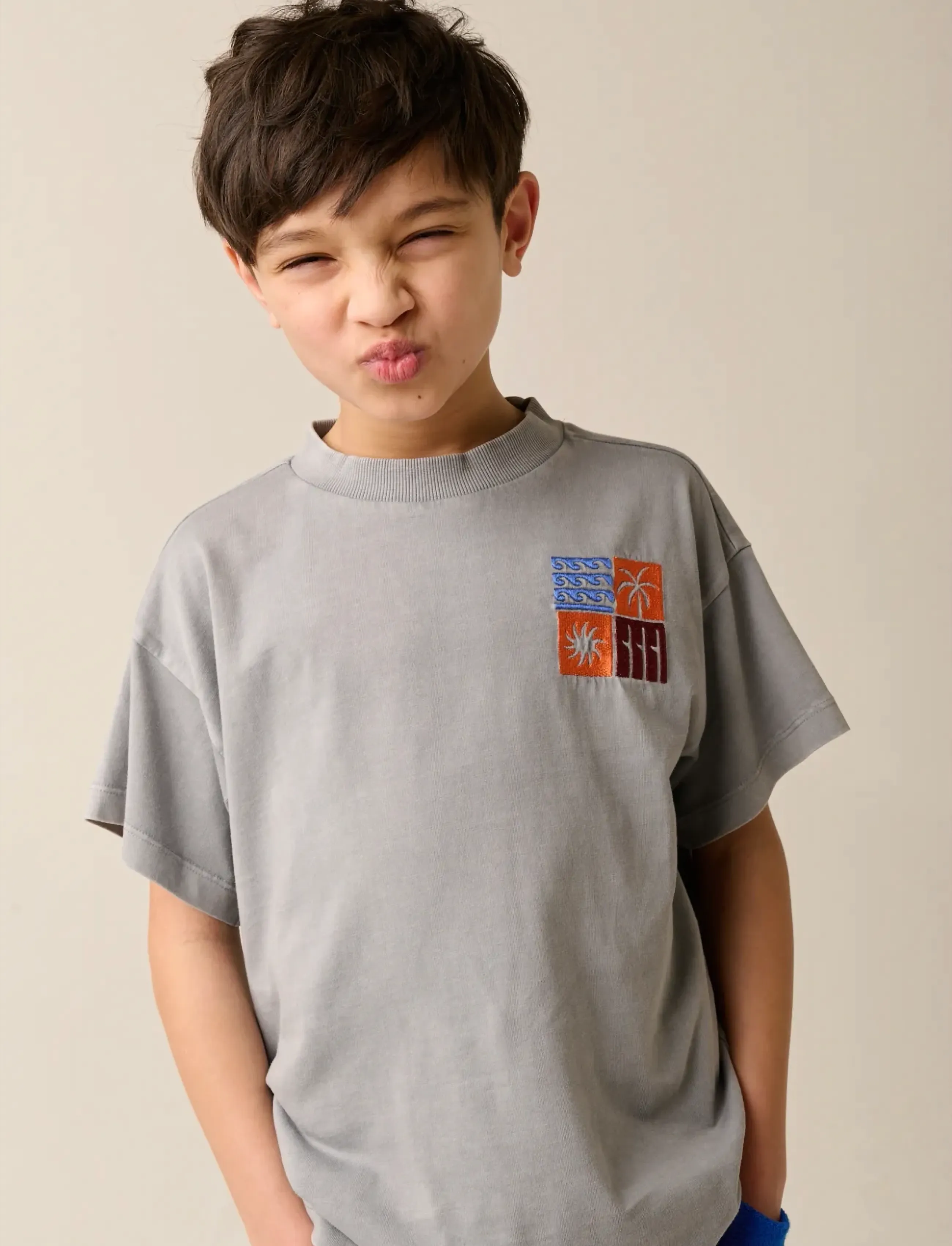 TUMBLE 'N DRY Tnd Sunbury, 92, Grey, T-Shirts > Kortærmede, Børn