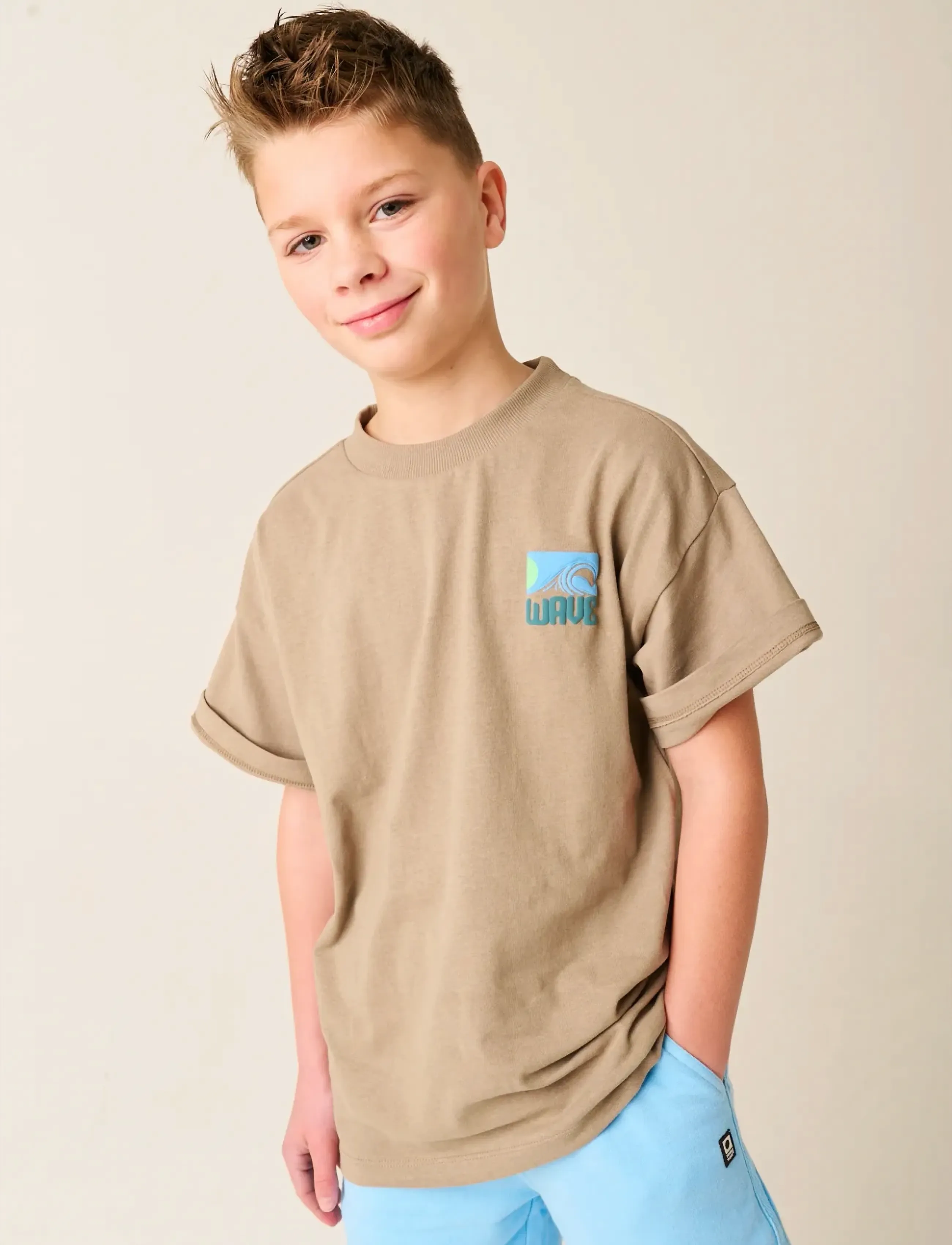 TUMBLE 'N DRY Tnd Solomon Islands, 92, Beige, T-Shirts > Kortærmede, Børn