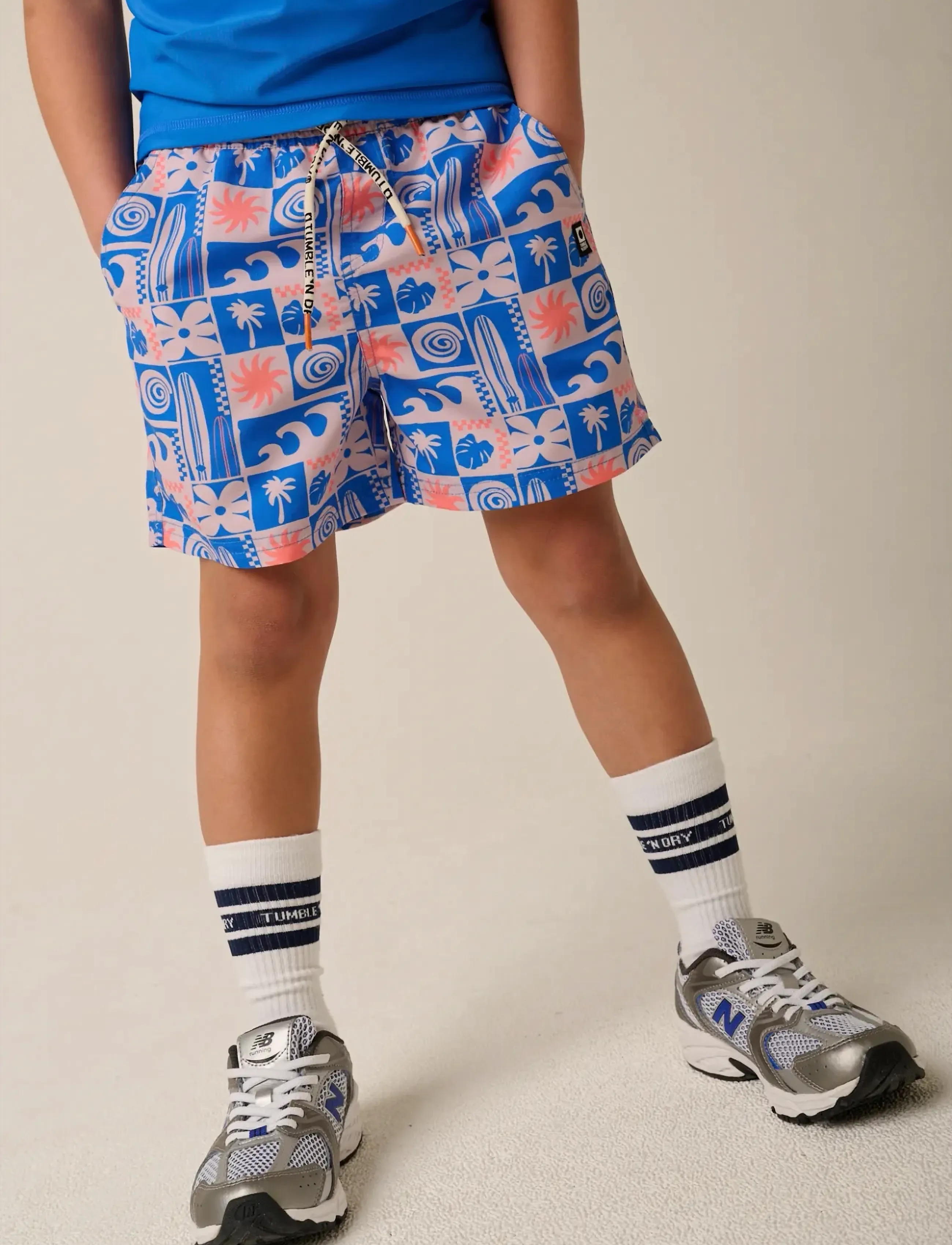 TUMBLE 'N DRY TND Santos - Badehosen - CLOUD GRAY / blue