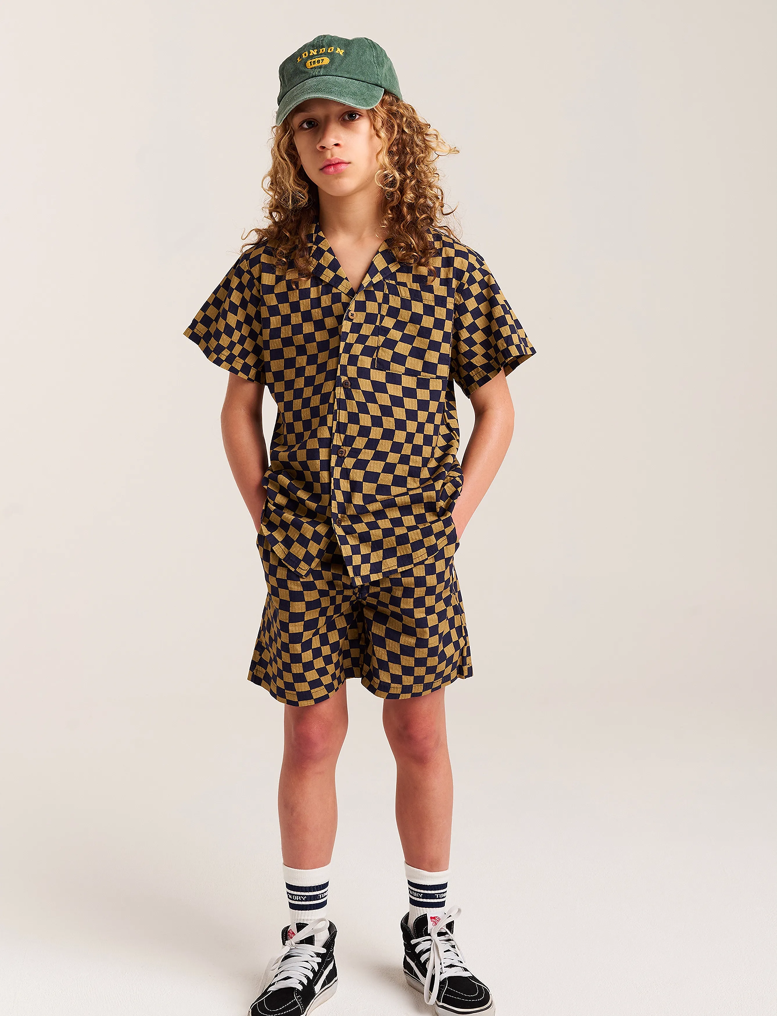 TUMBLE 'N DRY TND Lacanau Check - Kortärmade skjortor - ANTIQUE BR / black